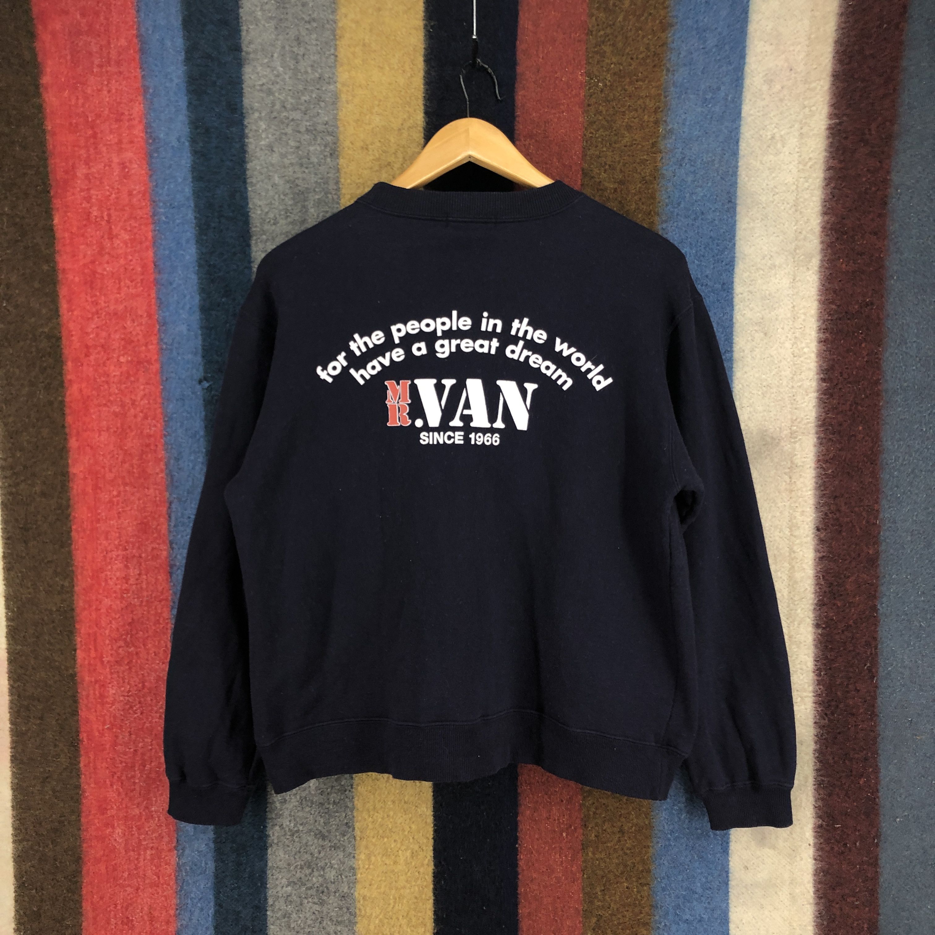 Van Vintage Mr. VAN SINCE 1966 Sweatshirt Big Logo #497/U Size US M / EU 48-50 / 2 - 1 Thumbnail