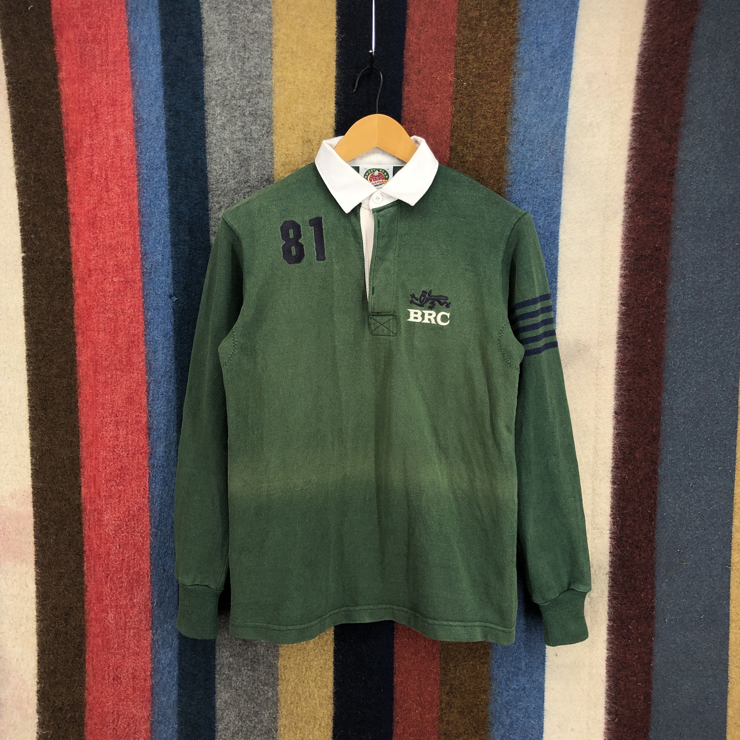 Made In Canada 90s Vintage BARBARIAN BRC 81 Rugby Wear Jumper 527/V