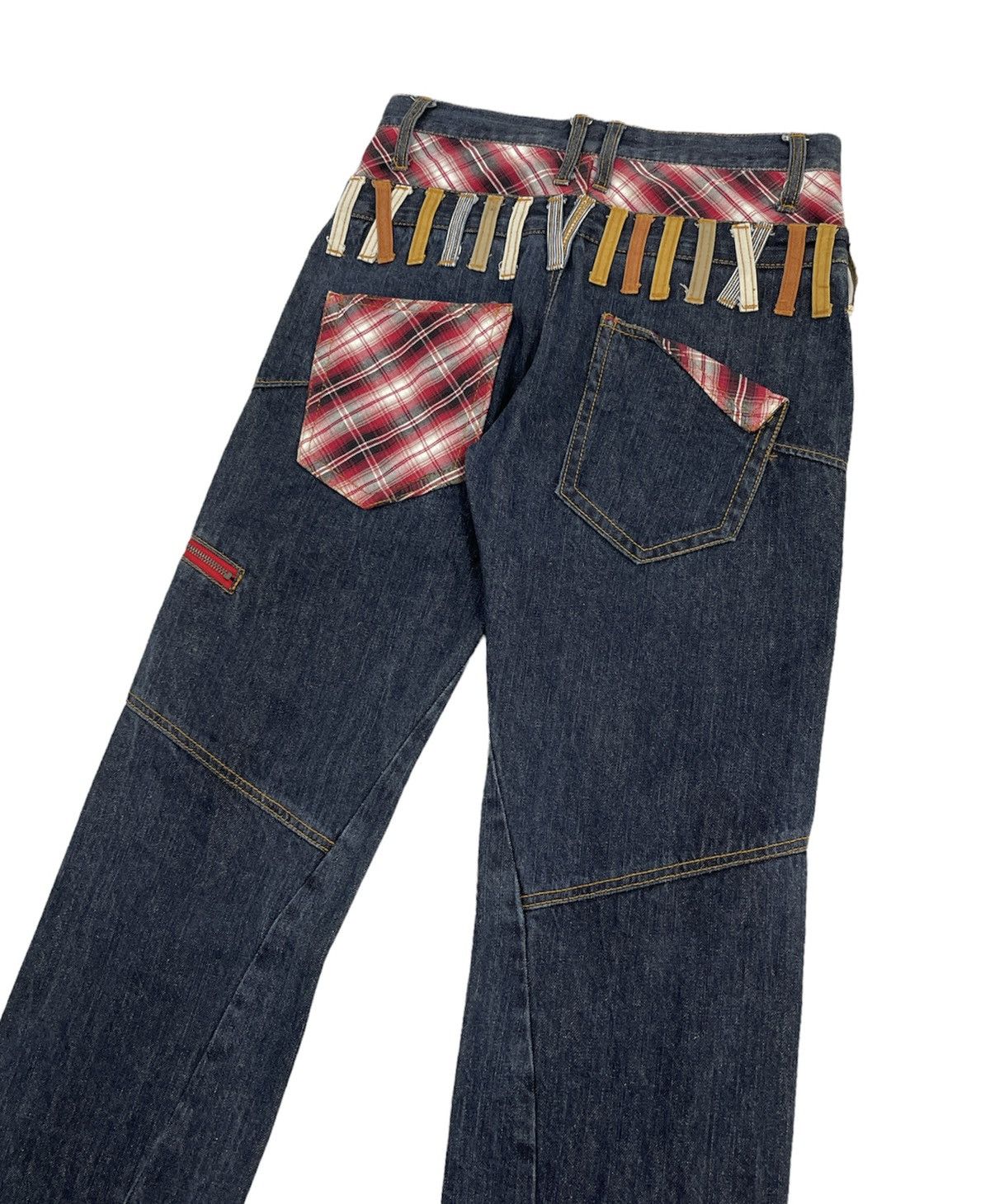 Japanese Brand Nylaus Double Waist Multipockets Jeans Size US 31 - 6 Thumbnail