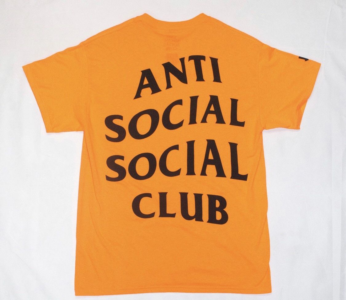 Anti Social Social Club x Undefeated Paranoid Tee Orange