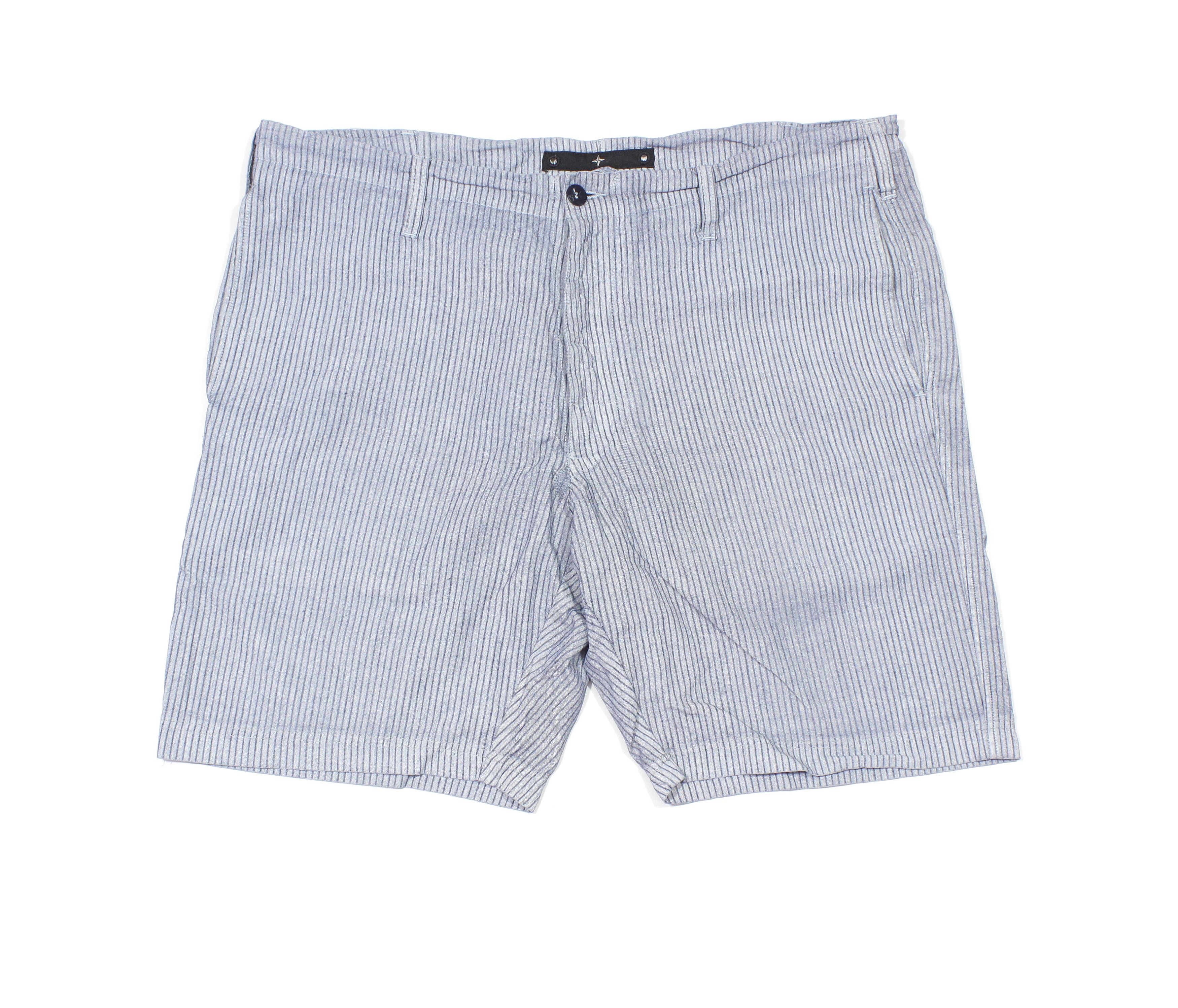 Stone Island 80S Logo Striped Shorts Vintage Size US 36 / EU 52 - 1 Thumbnail