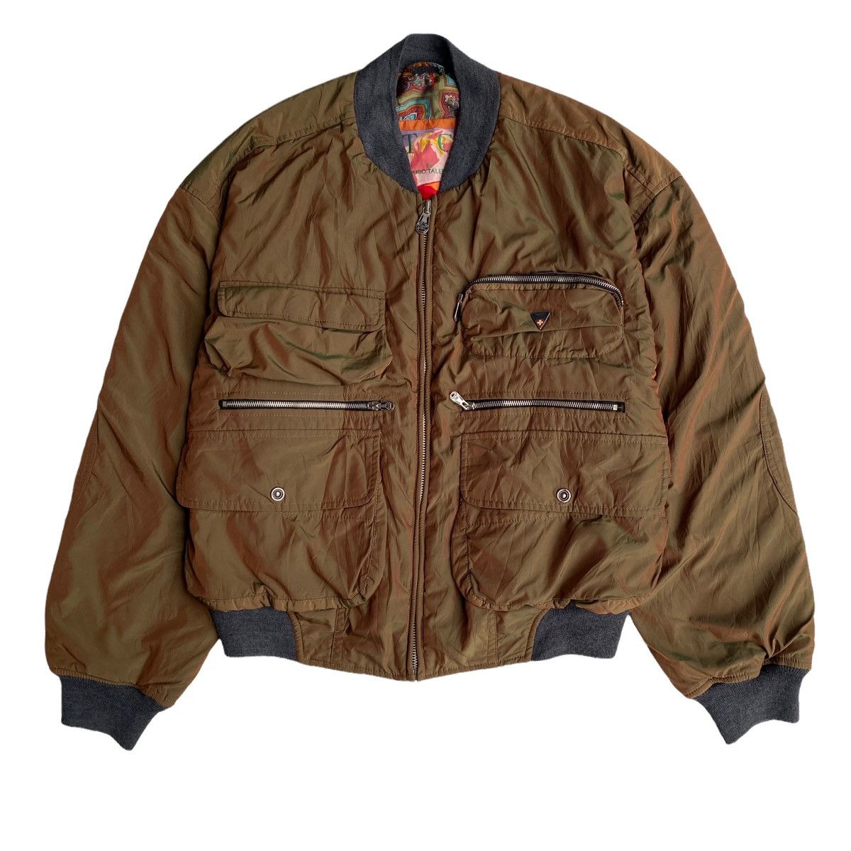 Post Card by Dario Talenti Multipocket Cargo Bomber Jacket