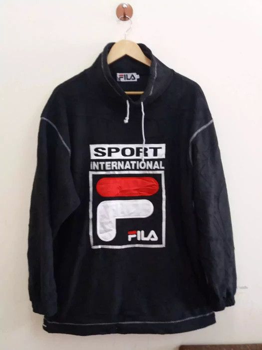 Fila Fila sport international big logo fleece jacket Size US L / EU 52-54 / 3 - 1 Thumbnail