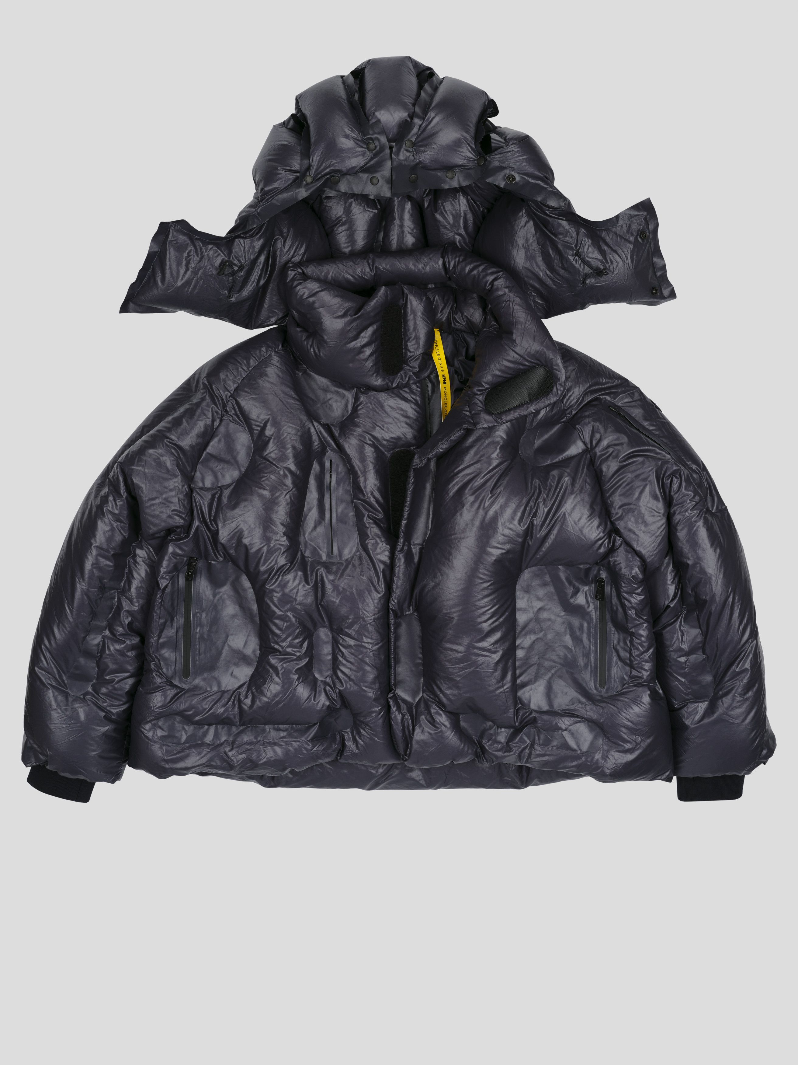 image of Moncler Genius + Dingyun Zhang Klolk Short Down Jacket in Blue, Men's (Size XS)