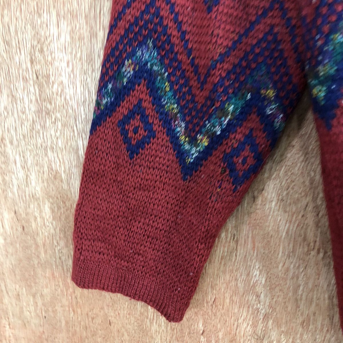 Japanese Brand Ventviolet Red cardigan art japan mohair Knitwear #H226 Size US M / EU 48-50 / 2 - 6 Thumbnail