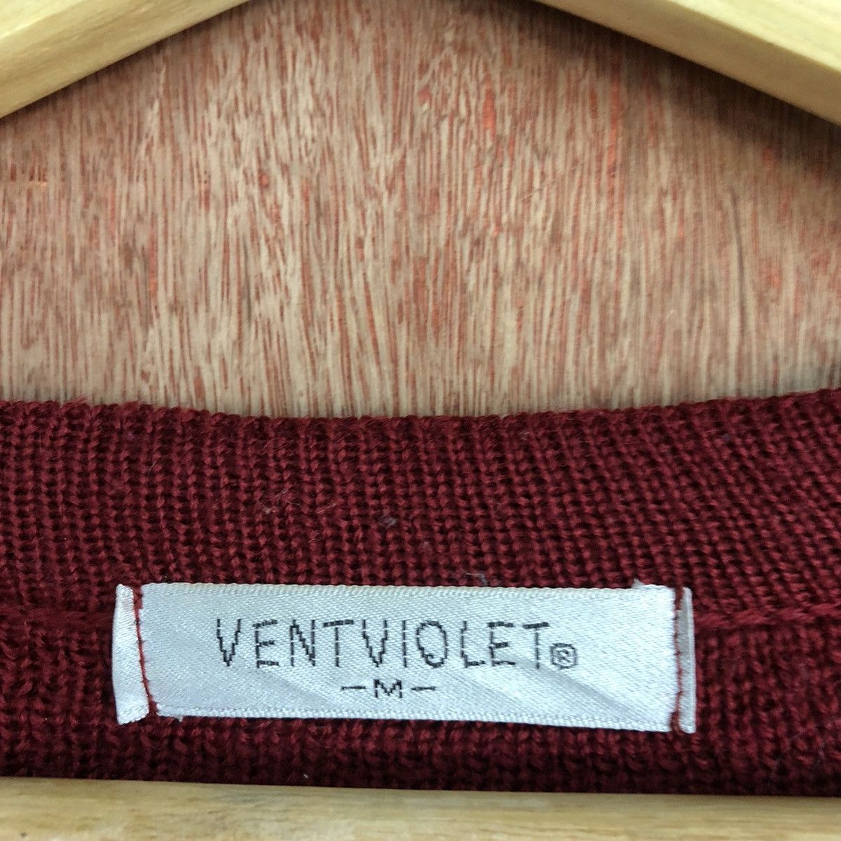 Japanese Brand Ventviolet Red cardigan art japan mohair Knitwear #H226 Size US M / EU 48-50 / 2 - 10 Thumbnail