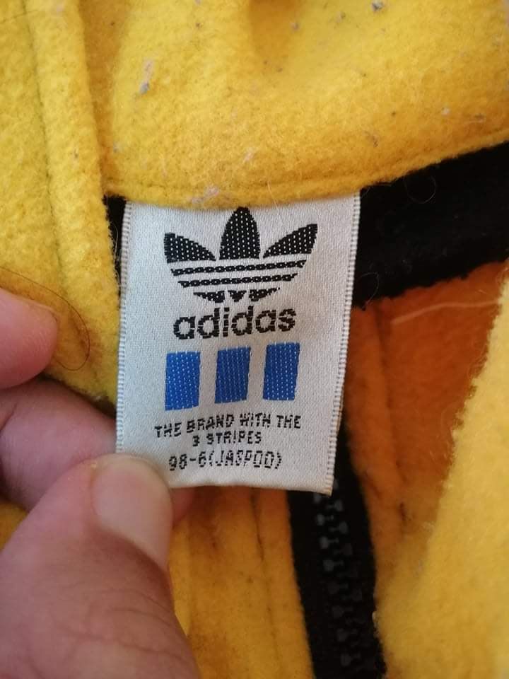 Adidas Vintage Adidas Trefoil Big Logo Fleece Jacket by Jaspo Size US L / EU 52-54 / 3 - 5 Thumbnail