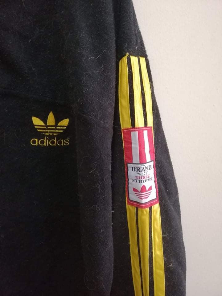 Adidas Vintage Adidas Trefoil Big Logo Fleece Jacket by Jaspo Size US L / EU 52-54 / 3 - 6 Thumbnail