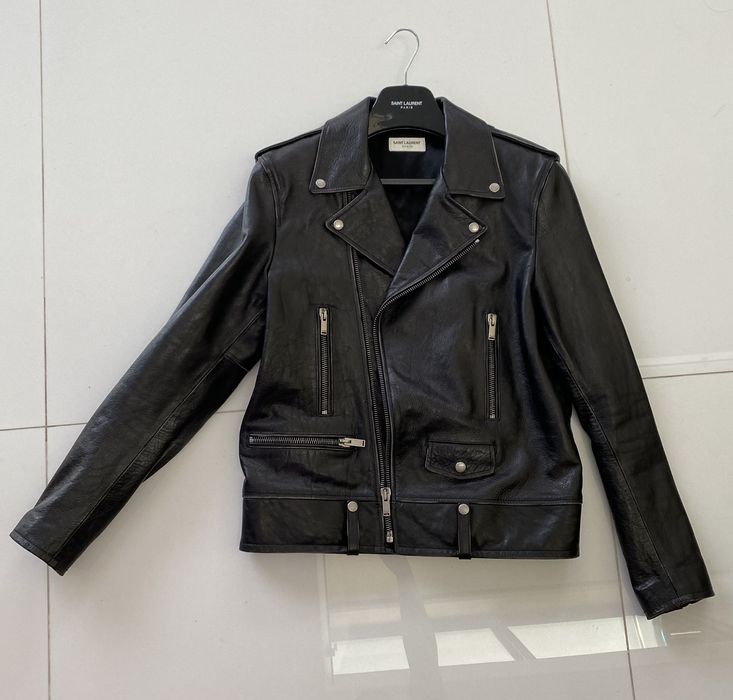 Saint laurent bird motorcycle jacket sale