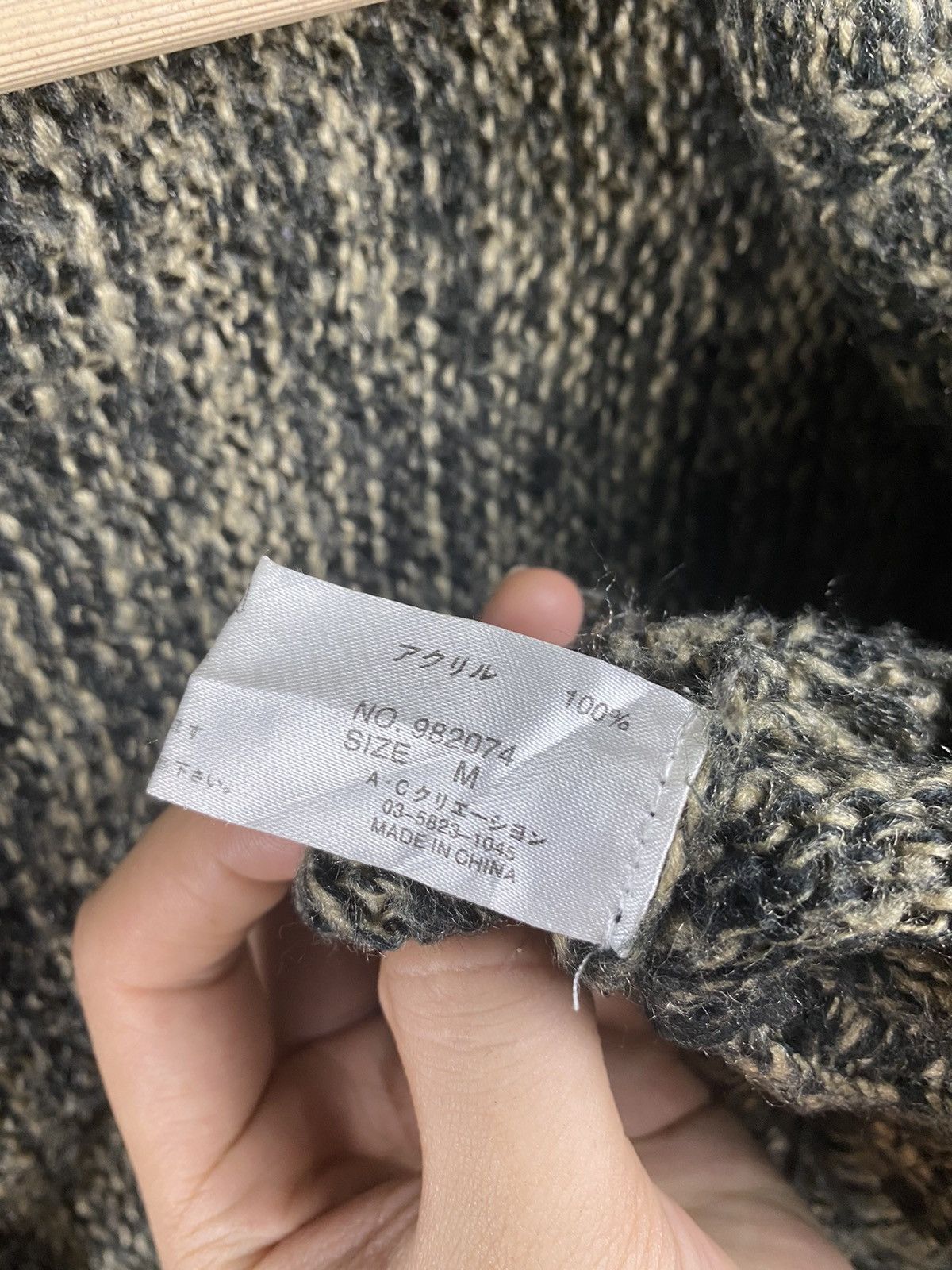 Homespun Knitwear × Japanese Brand Massive Homespun Japan cardigan distressed Knitwear #Z056 Size US M / EU 48-50 / 2 - 15 Thumbnail