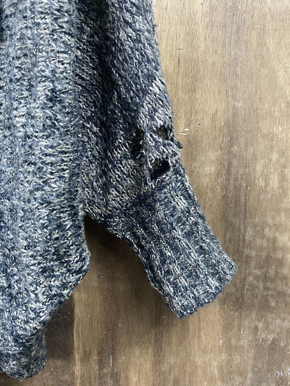 Homespun Knitwear × Japanese Brand Massive Homespun Japan cardigan distressed Knitwear #Z056 Size US M / EU 48-50 / 2 - 3 Thumbnail