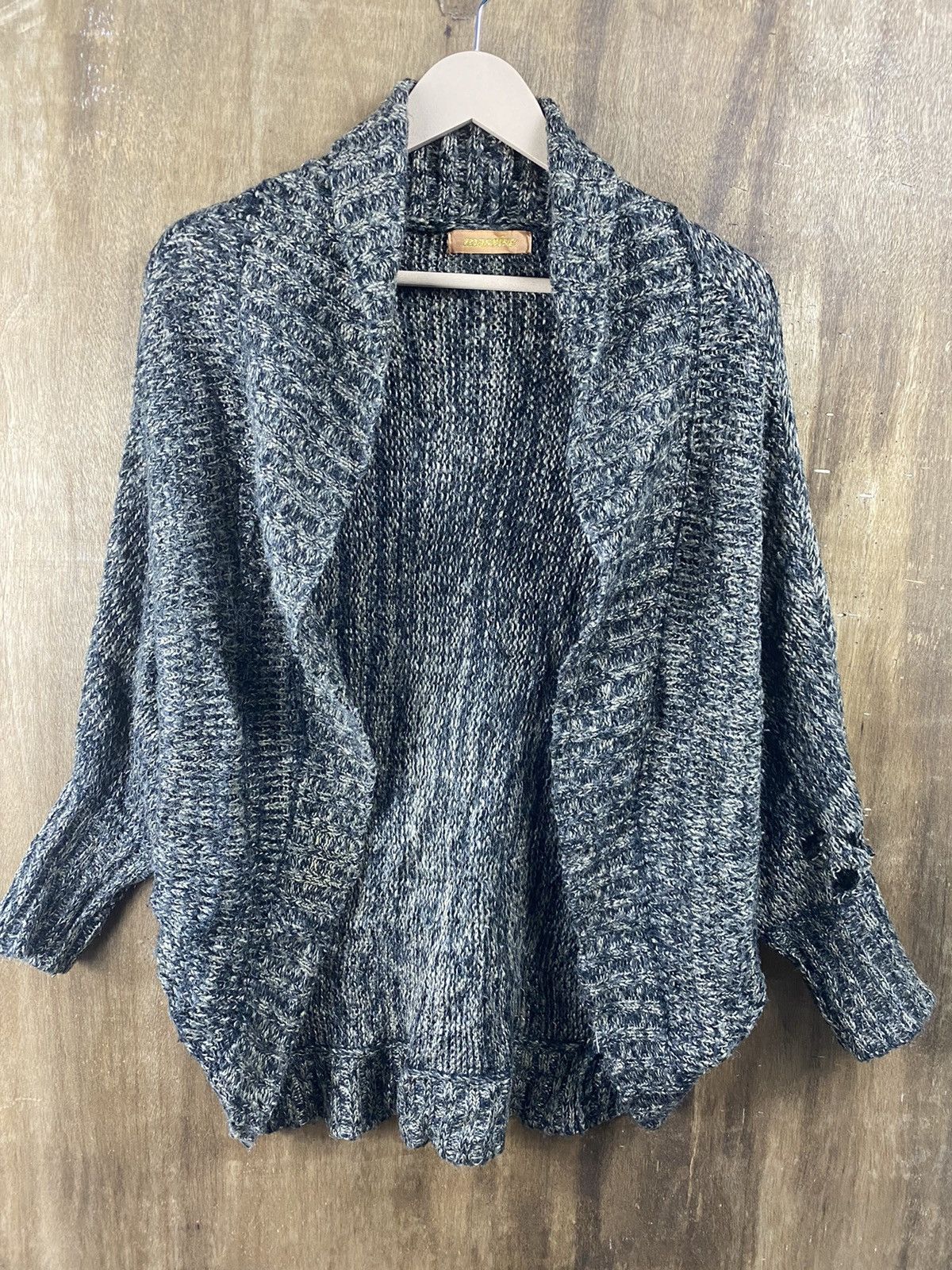 Homespun Knitwear × Japanese Brand Massive Homespun Japan cardigan distressed Knitwear #Z056 Size US M / EU 48-50 / 2 - 2 Thumbnail