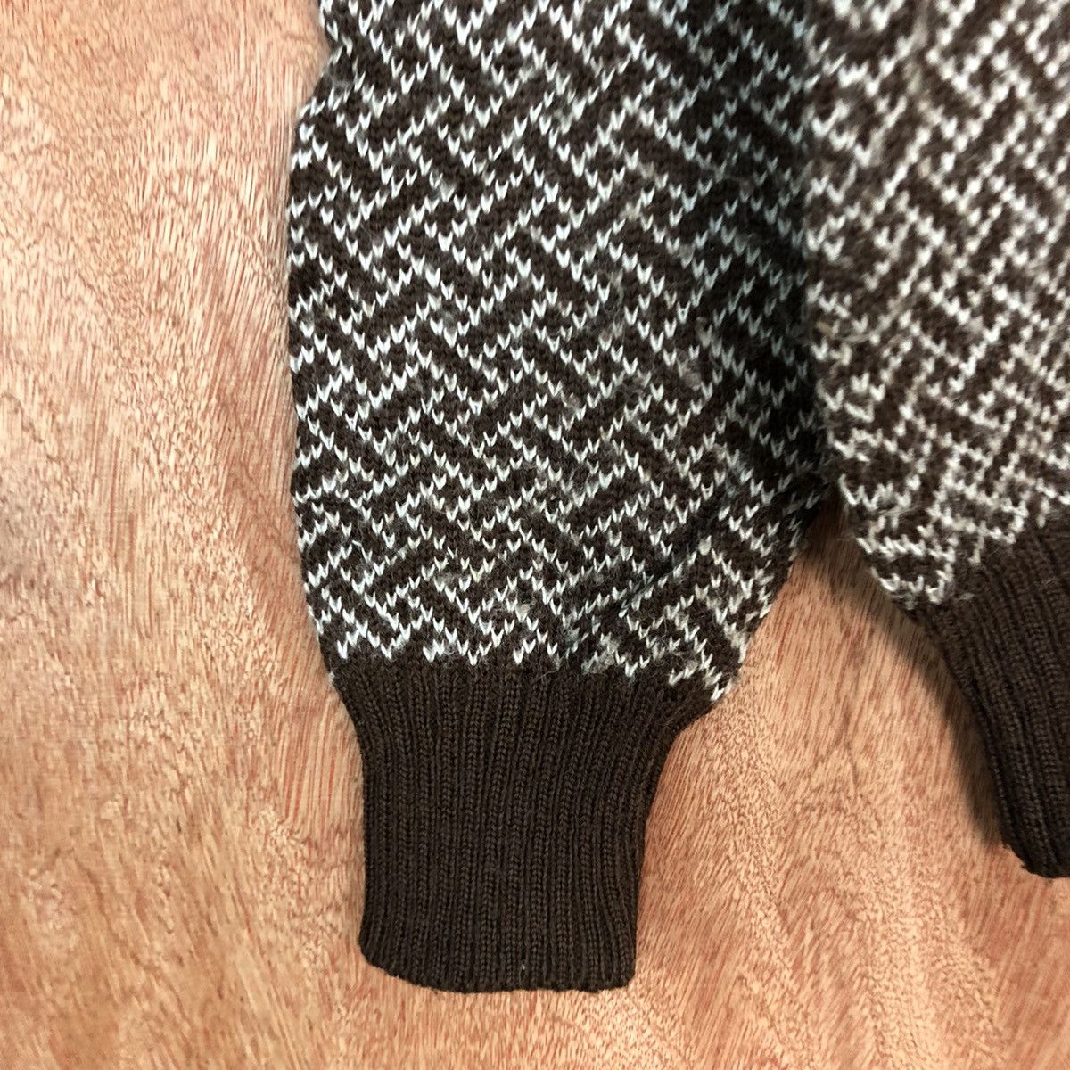 Vintage Nalgai Brown stripe 1990 vintage japan Knitwear #H248 Size US M / EU 48-50 / 2 - 6 Thumbnail