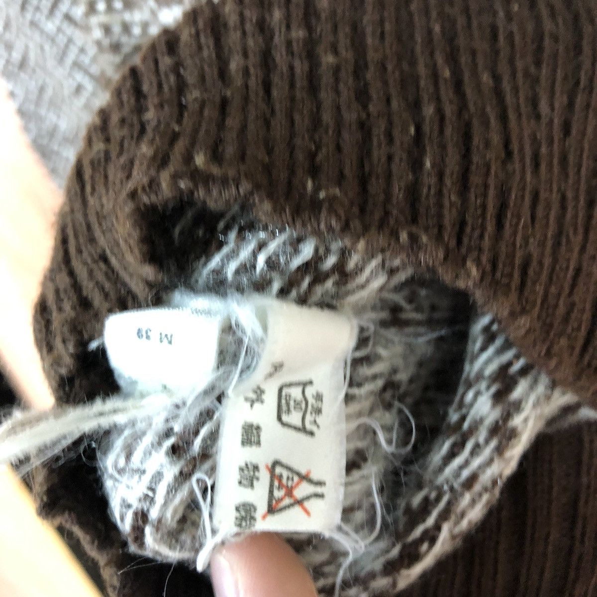 Vintage Nalgai Brown stripe 1990 vintage japan Knitwear #H248 Size US M / EU 48-50 / 2 - 14 Thumbnail