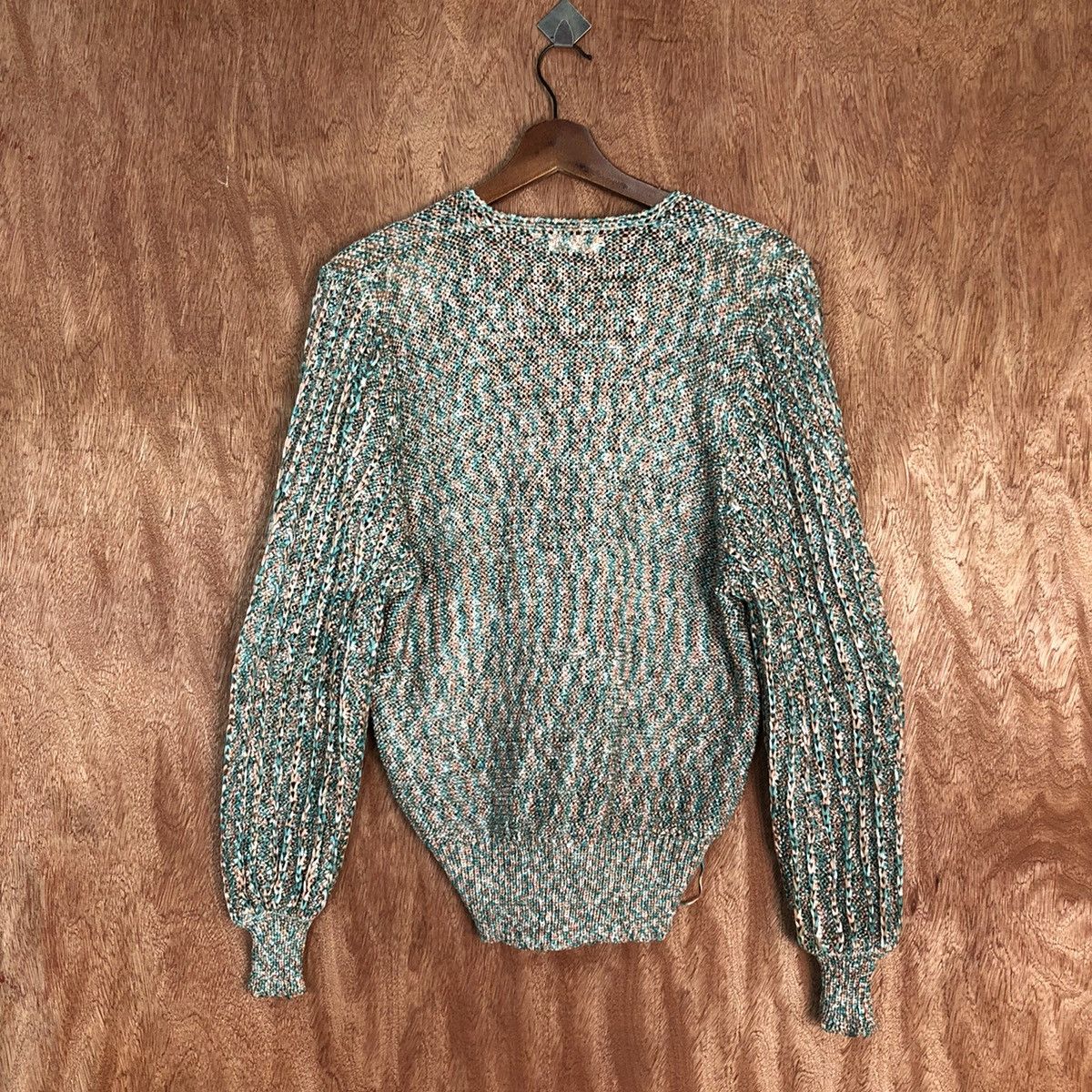 Japanese Brand Allen A Pieo Multicolor japan Knitwear cardigan #H246 Size US M / EU 48-50 / 2 - 11 Thumbnail