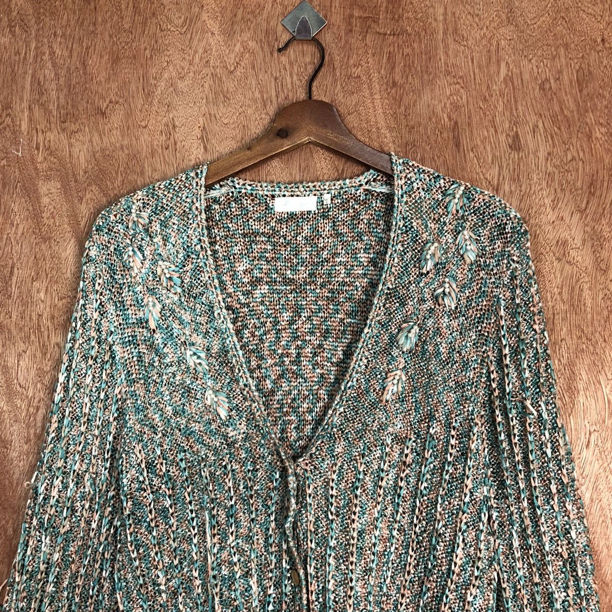 Japanese Brand Allen A Pieo Multicolor japan Knitwear cardigan #H246 Size US M / EU 48-50 / 2 - 2 Thumbnail