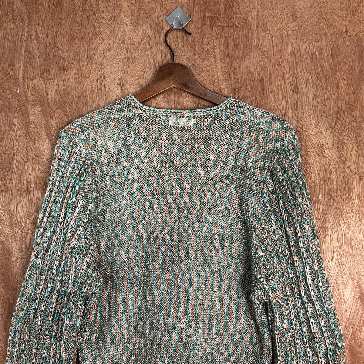 Japanese Brand Allen A Pieo Multicolor japan Knitwear cardigan #H246 Size US M / EU 48-50 / 2 - 12 Thumbnail