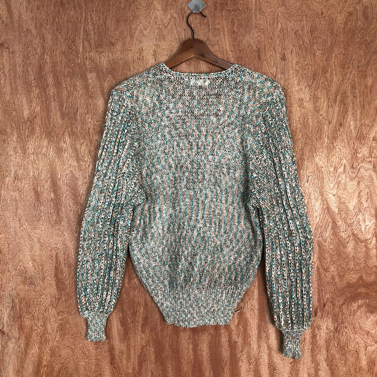 Japanese Brand Allen A Pieo Multicolor japan Knitwear cardigan #H246 Size US M / EU 48-50 / 2 - 13 Thumbnail