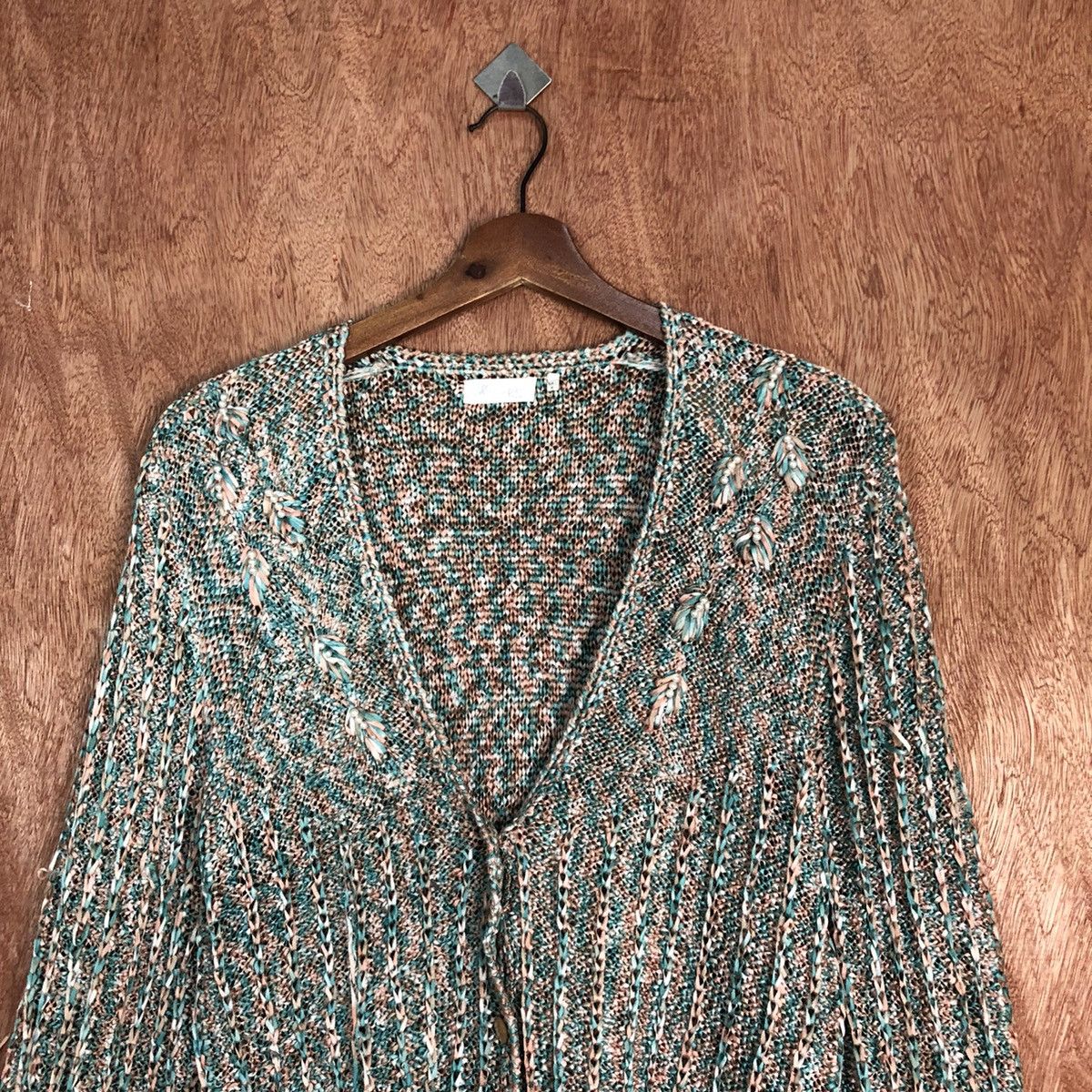 Japanese Brand Allen A Pieo Multicolor japan Knitwear cardigan #H246 Size US M / EU 48-50 / 2 - 9 Thumbnail