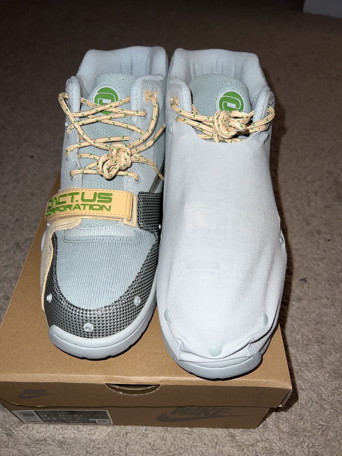Nike × Travis Scott Travis Scott Air trainer 1 Grey haze Size US 11 / EU 44 - 8 Thumbnail
