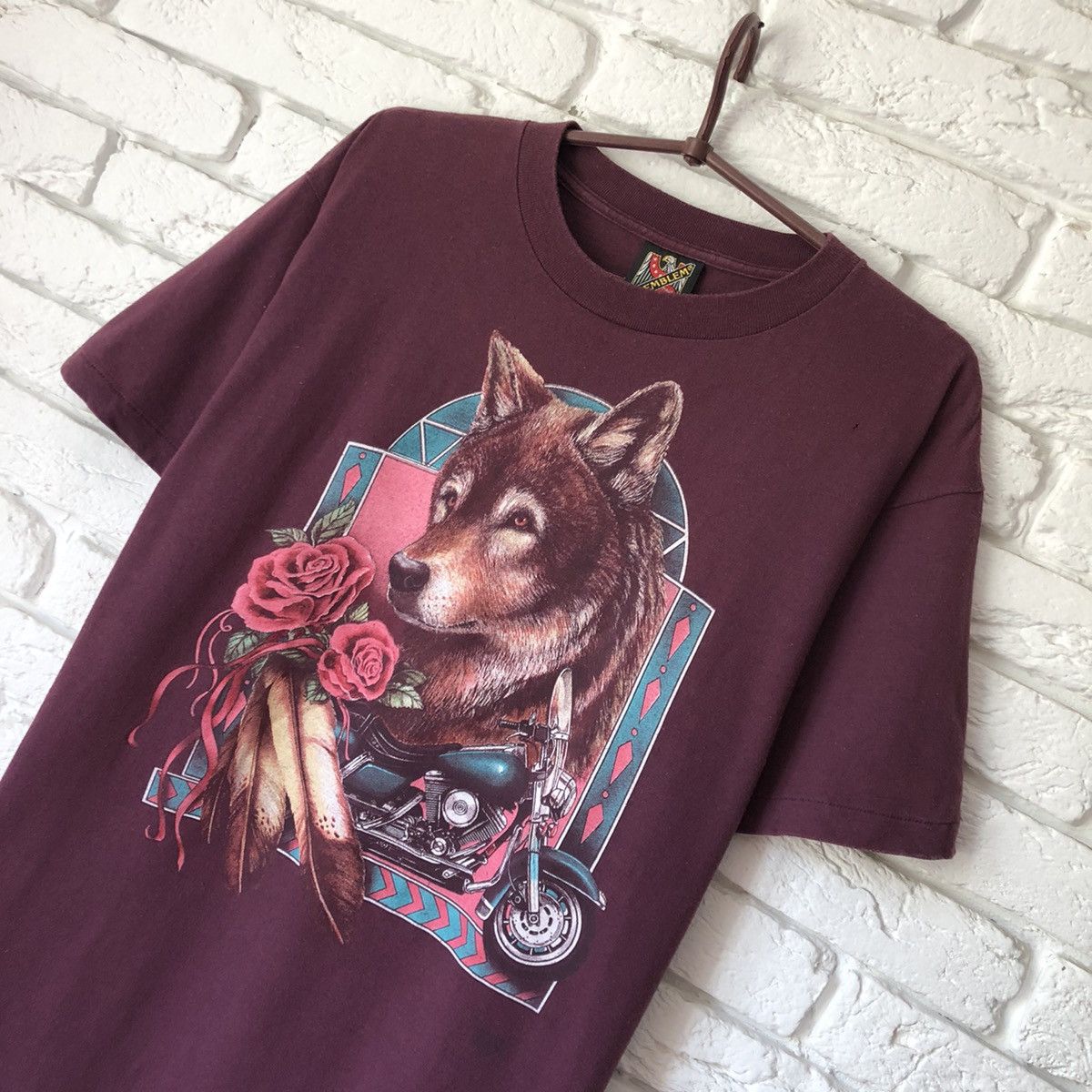 3D Emblem 1996 Harley Davidson vintage tee t shirt