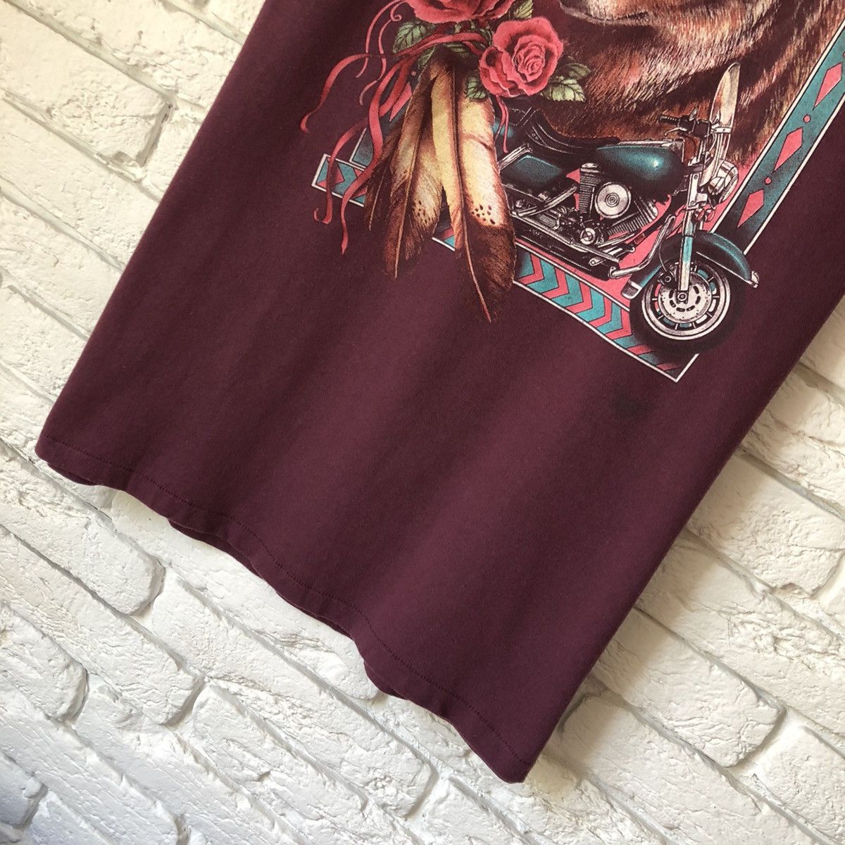 3D Emblem 1996 Harley Davidson vintage tee t shirt