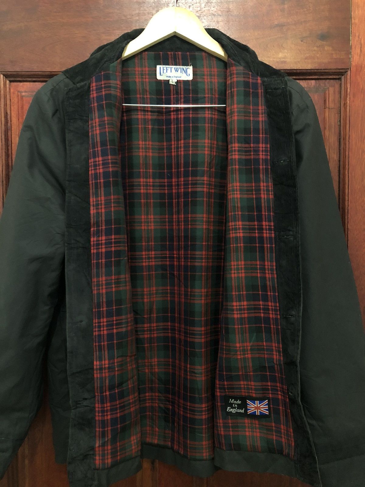 Vintage 🏴󠁧󠁢󠁥󠁮󠁧󠁿 Left Wing Classic Waxed Cotton Jacket Made England Size US L / EU 52-54 / 3 - 3 Thumbnail