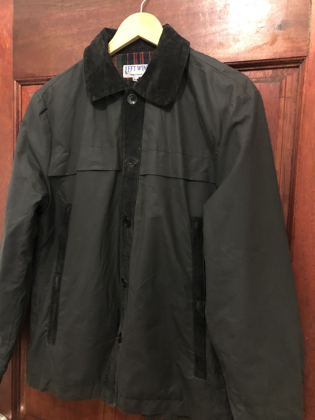 Vintage 🏴󠁧󠁢󠁥󠁮󠁧󠁿 Left Wing Classic Waxed Cotton Jacket Made England Size US L / EU 52-54 / 3 - 5 Thumbnail