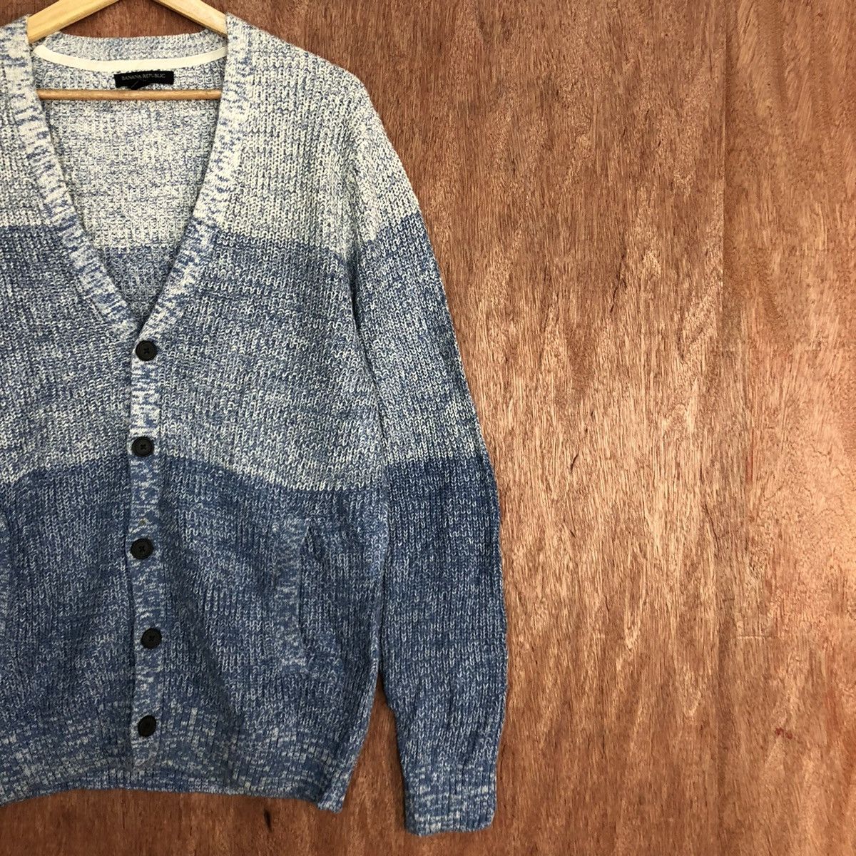 Japanese Brand Banana Republic Navy Blue knitwear Cardigan #H228 Size US M / EU 48-50 / 2 - 5 Thumbnail