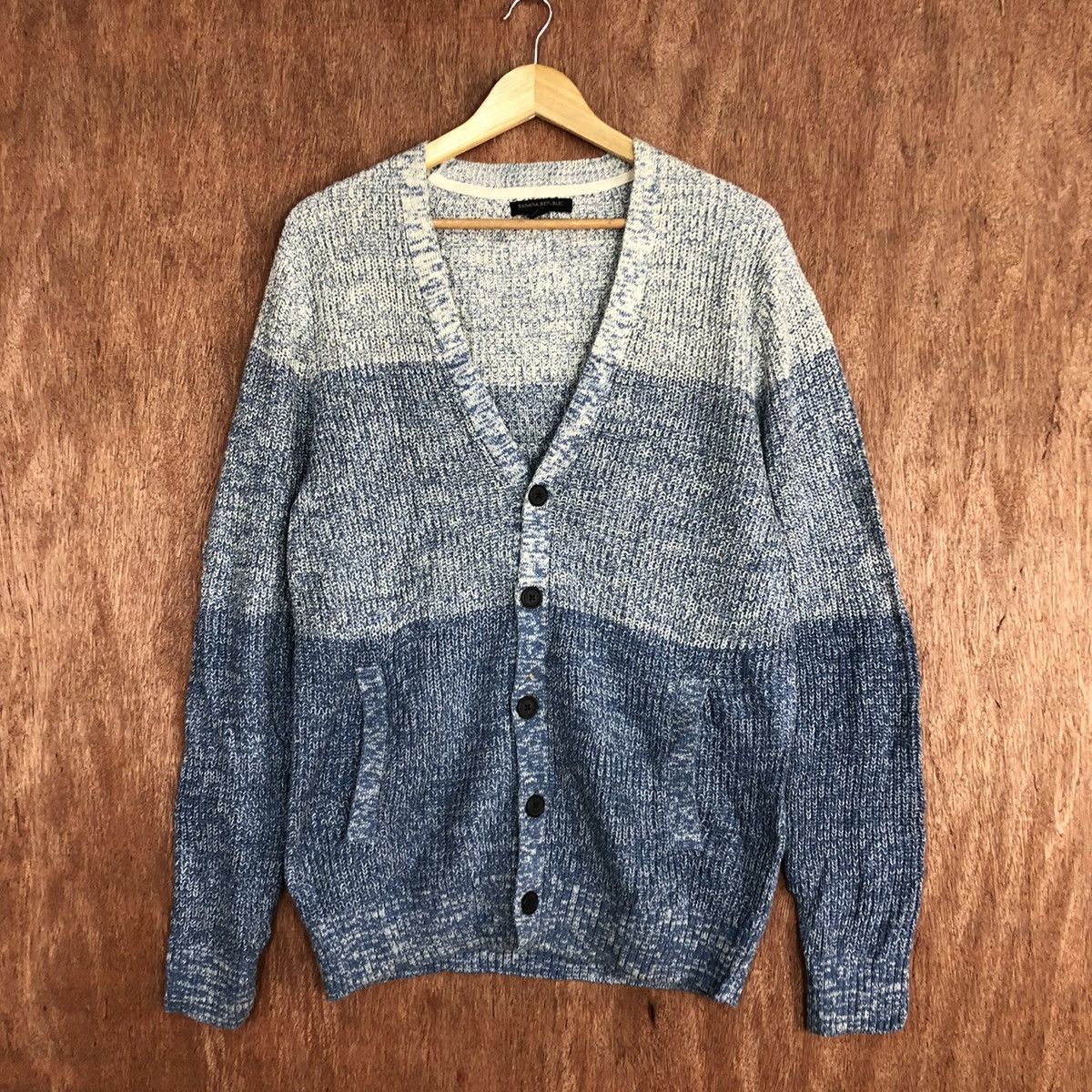 Japanese Brand Banana Republic Navy Blue knitwear Cardigan #H228 Size US M / EU 48-50 / 2 - 3 Thumbnail