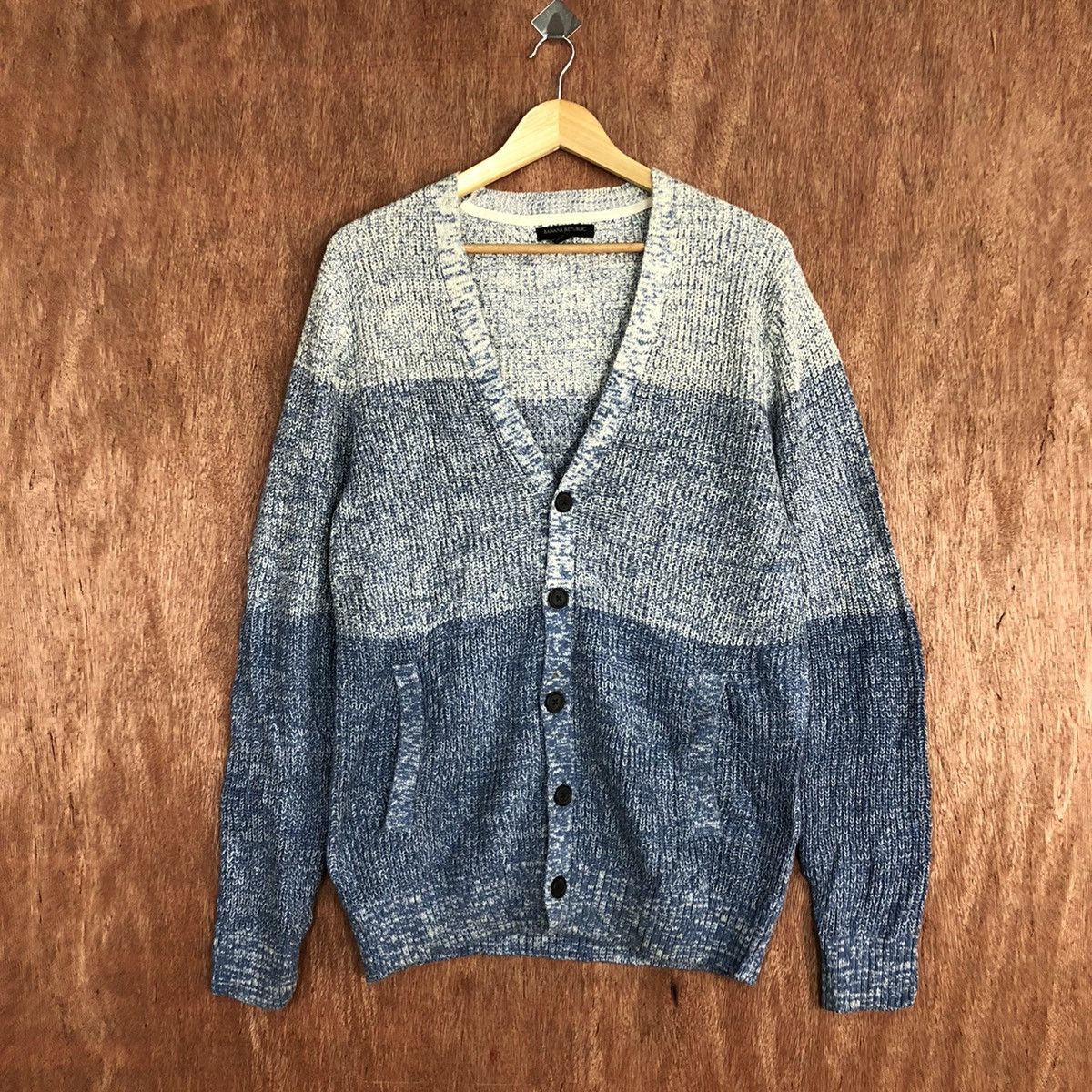Japanese Brand Banana Republic Navy Blue knitwear Cardigan #H228 Size US M / EU 48-50 / 2 - 1 Thumbnail