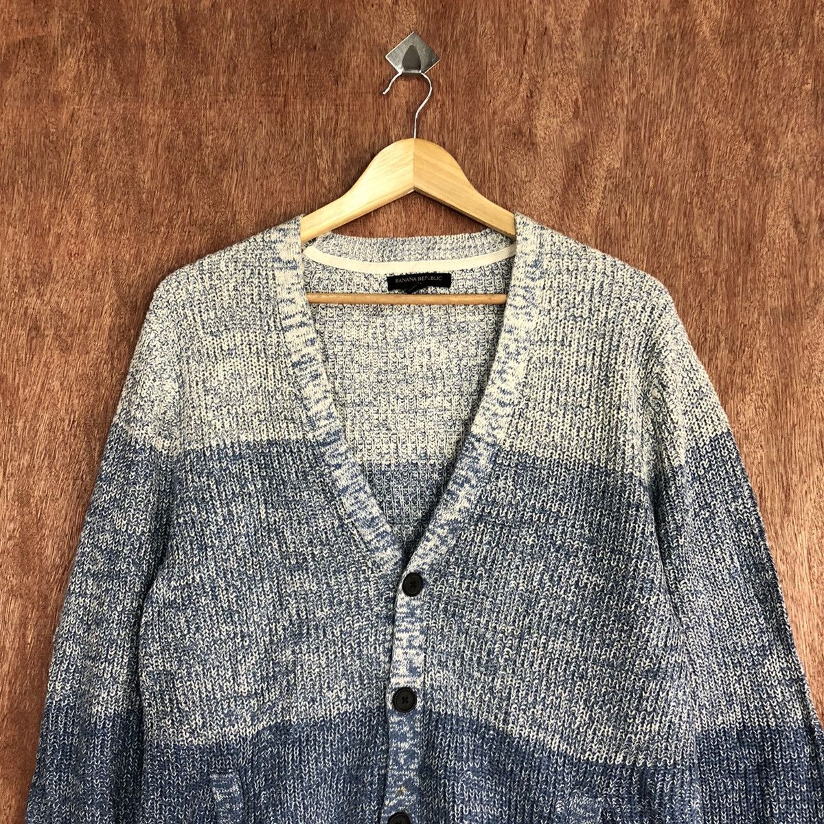 Japanese Brand Banana Republic Navy Blue knitwear Cardigan #H228 Size US M / EU 48-50 / 2 - 9 Thumbnail