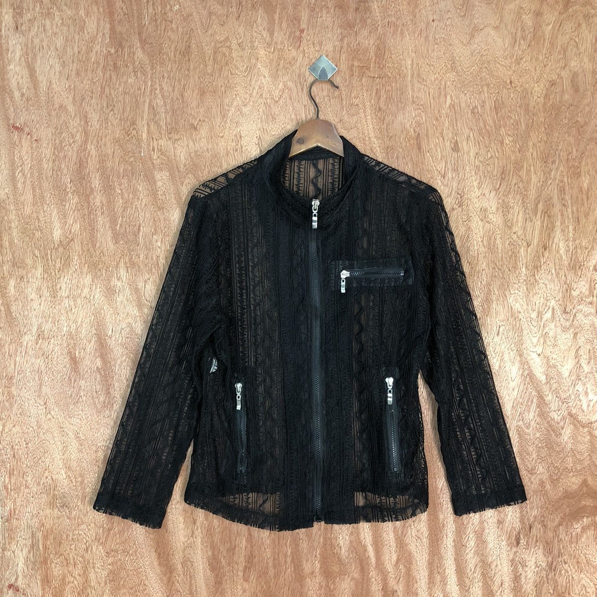 Vintage Japan Black crochet sexy Knitwear japan #H214 Size US S / EU 44-46 / 1 - 1 Thumbnail