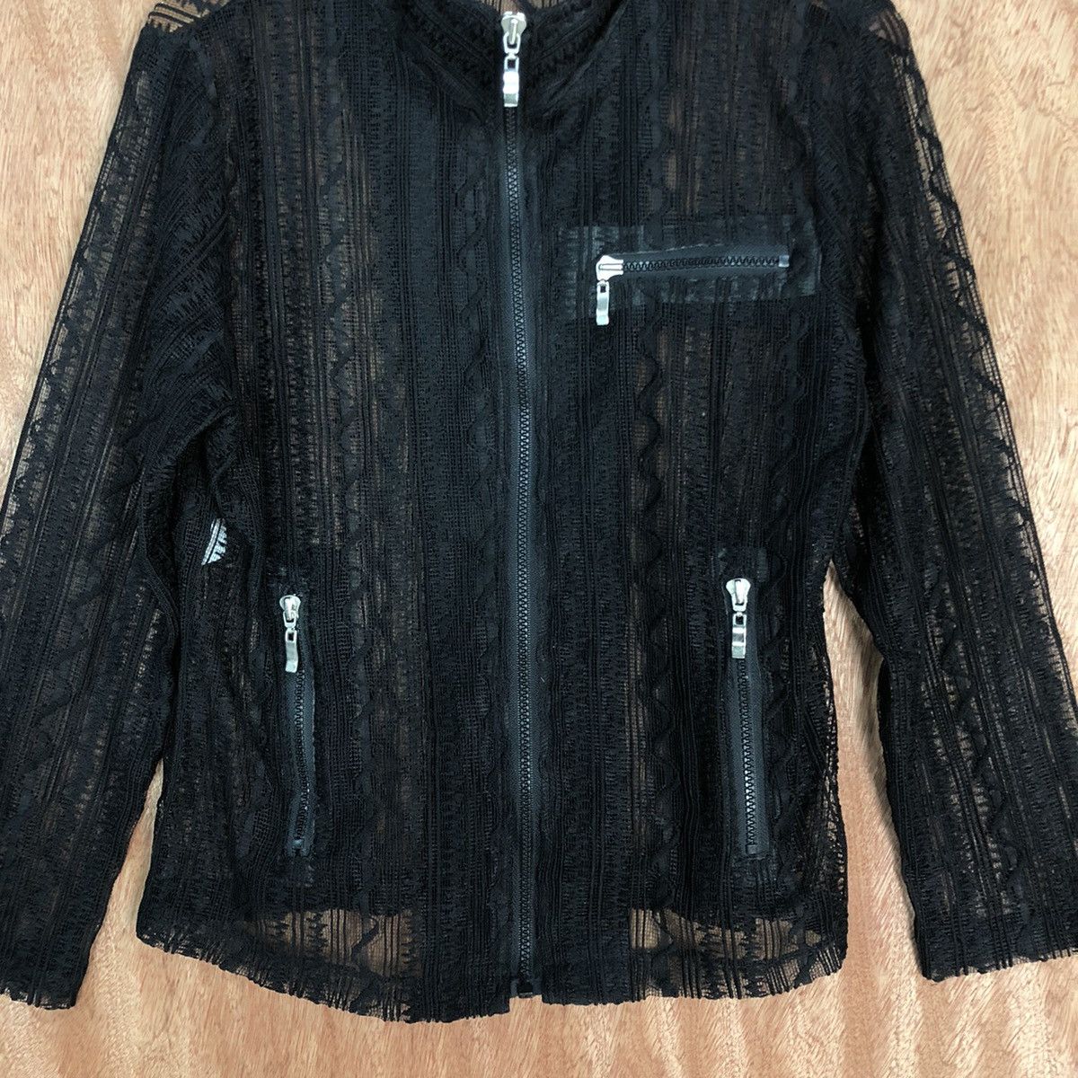 Vintage Japan Black crochet sexy Knitwear japan #H214 Size US S / EU 44-46 / 1 - 8 Thumbnail