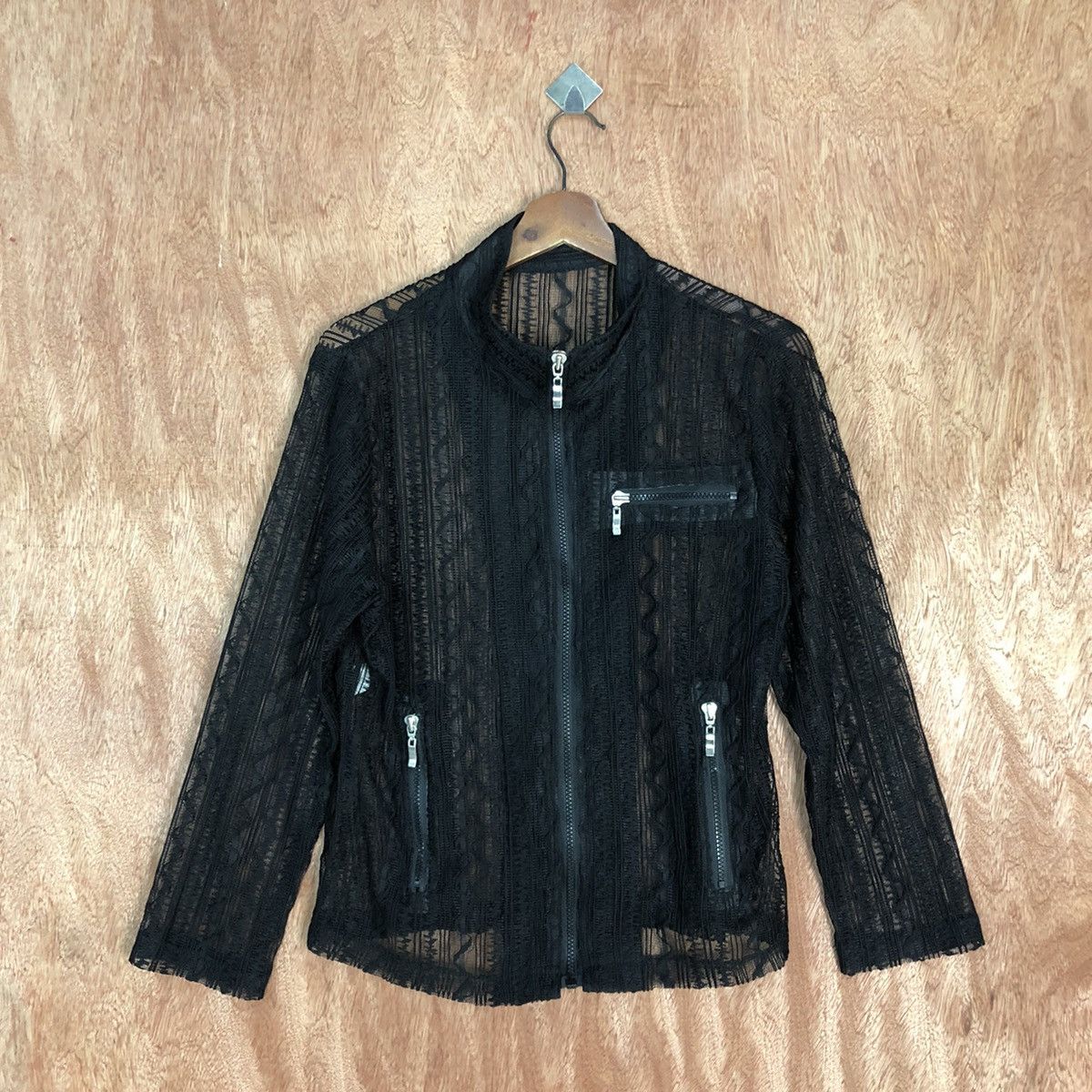 Vintage Japan Black crochet sexy Knitwear japan #H214 Size US S / EU 44-46 / 1 - 3 Thumbnail