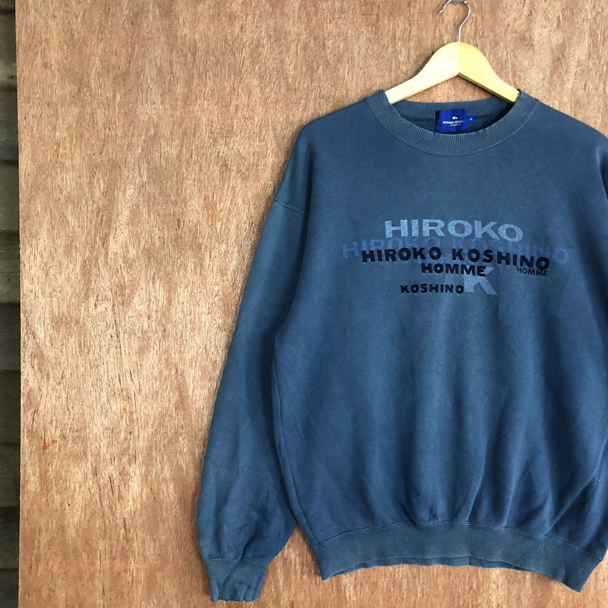 Hiroko Koshino Homme Hiroko Koshino Homme japan Blue Sweatshirt #H209 Size US M / EU 48-50 / 2 - 7 Thumbnail