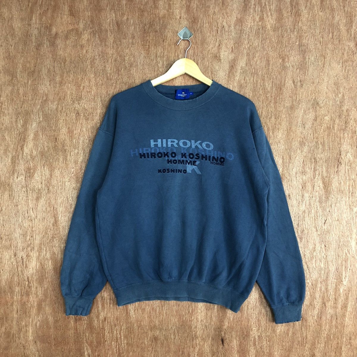 Hiroko Koshino Homme Hiroko Koshino Homme japan Blue Sweatshirt #H209 Size US M / EU 48-50 / 2 - 1 Thumbnail