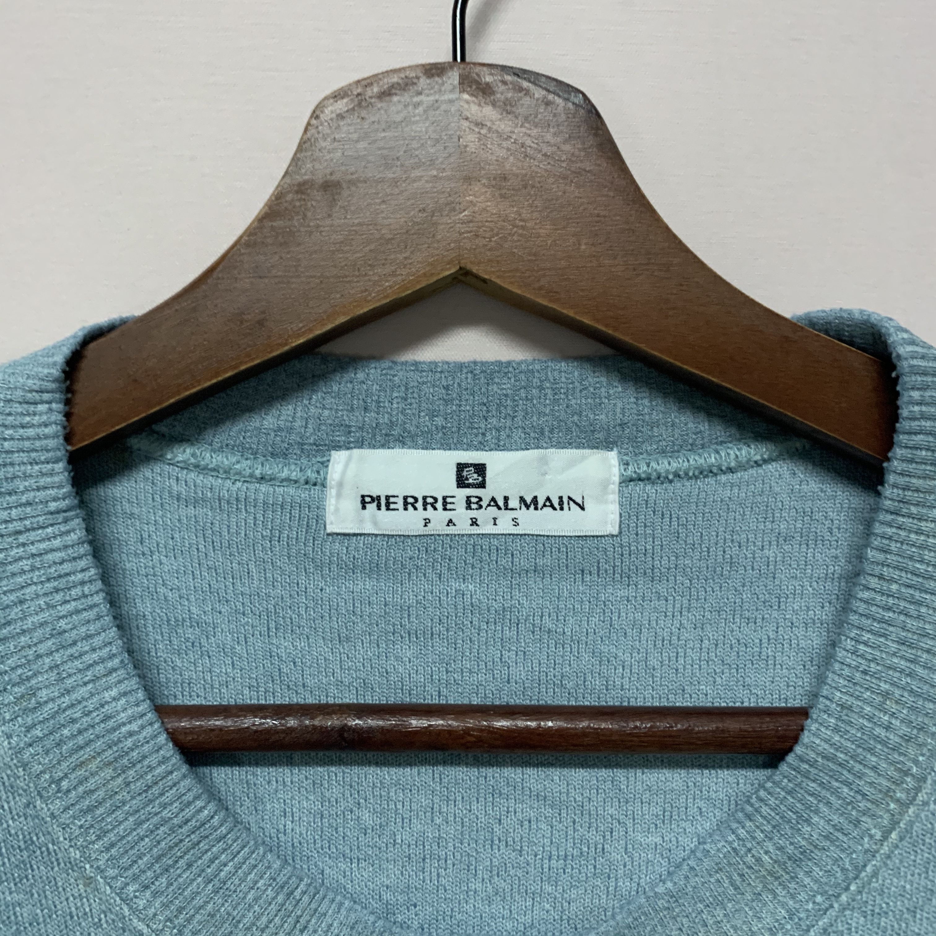 Balmain Vintage Pierre Balmain Paris Spell Out Embroidery Sweater Size US M / EU 48-50 / 2 - 6 Thumbnail