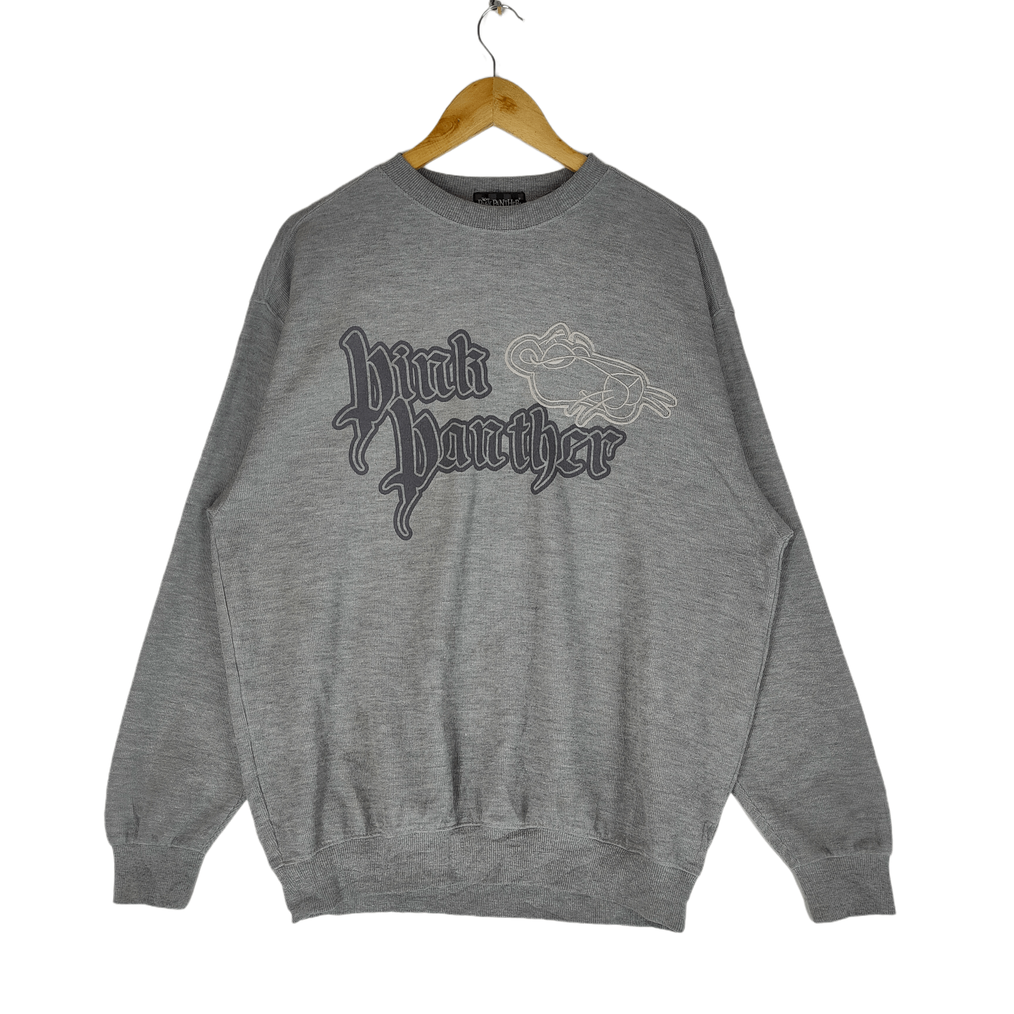 Cartoon Network × Vintage Vintage PINK PANTHER Embroidery Cartoon Sweatshirt Grey Size US L / EU 52-54 / 3 - 1 Thumbnail