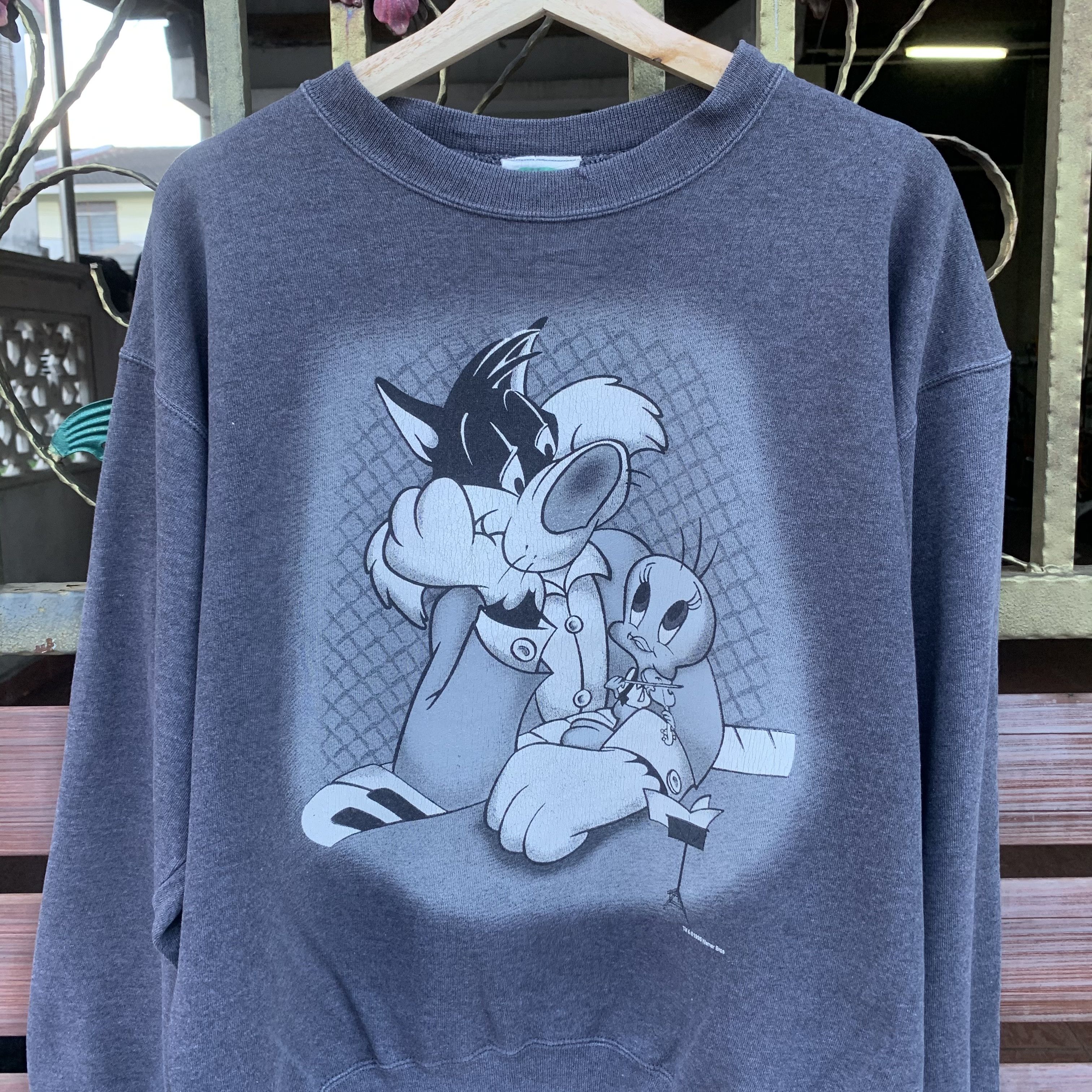 Vintage 💥1990’s Vtg Looney Tunes Crewneck Sweatshirts Made In Usa Size US L / EU 52-54 / 3 - 2 Thumbnail