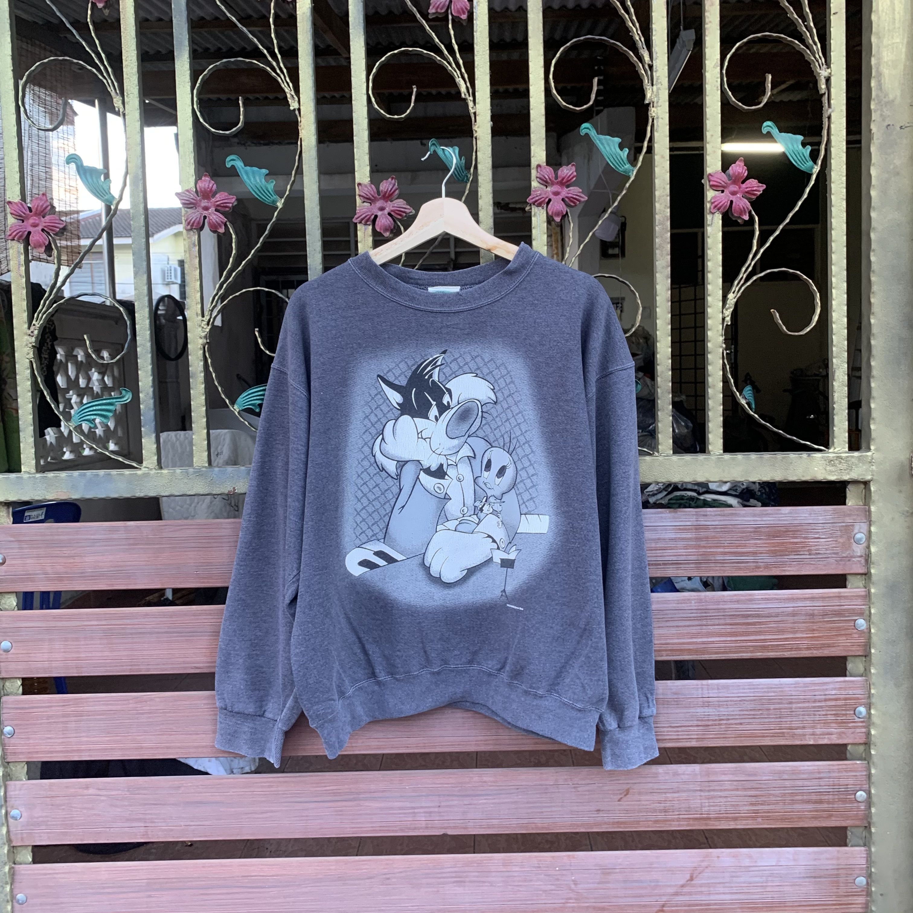 Vintage 💥1990’s Vtg Looney Tunes Crewneck Sweatshirts Made In Usa Size US L / EU 52-54 / 3 - 1 Thumbnail