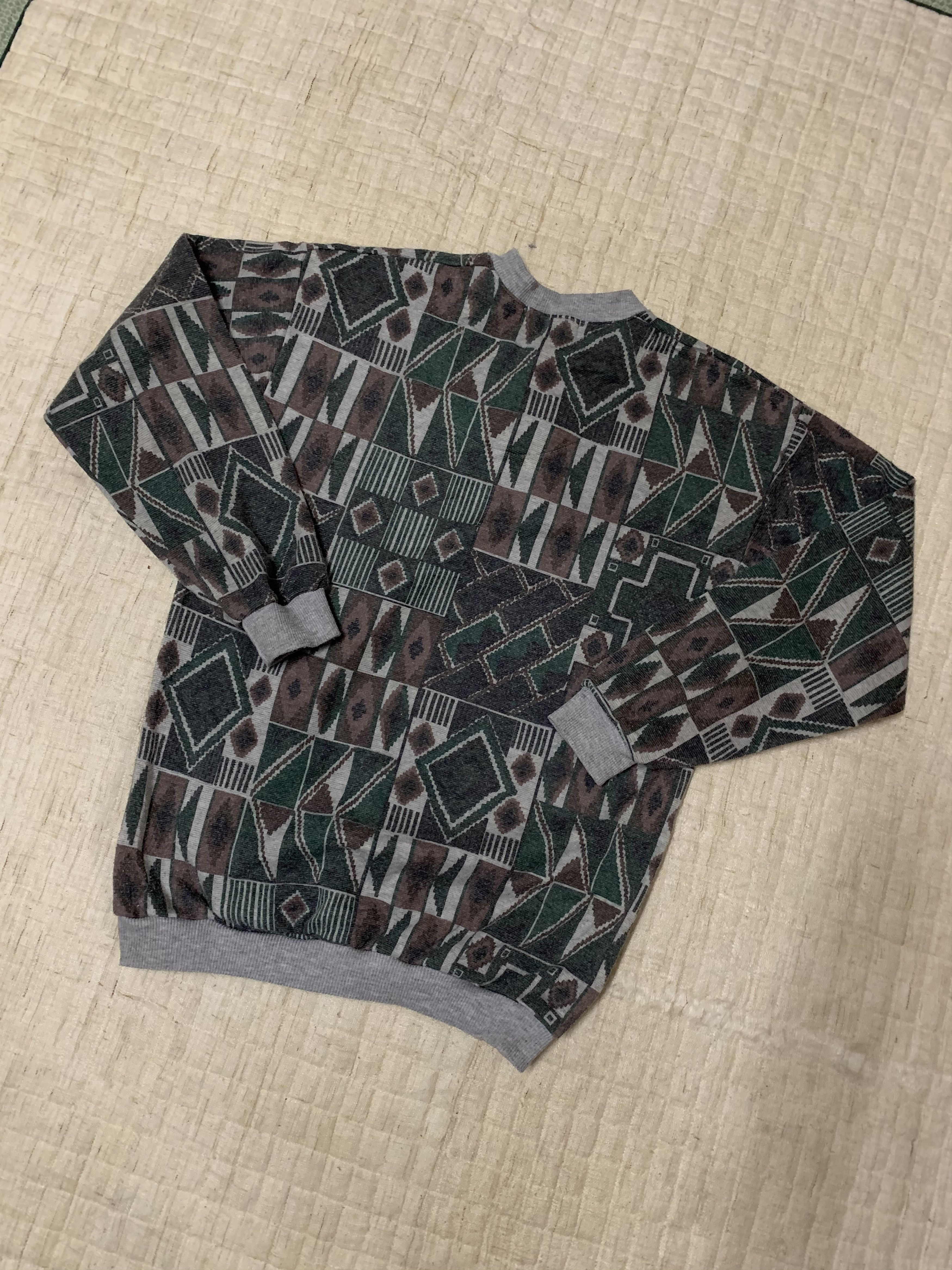 Japanese Brand Crack Shot Art Navajo Design Native Sweater Size US S / EU 44-46 / 1 - 6 Thumbnail