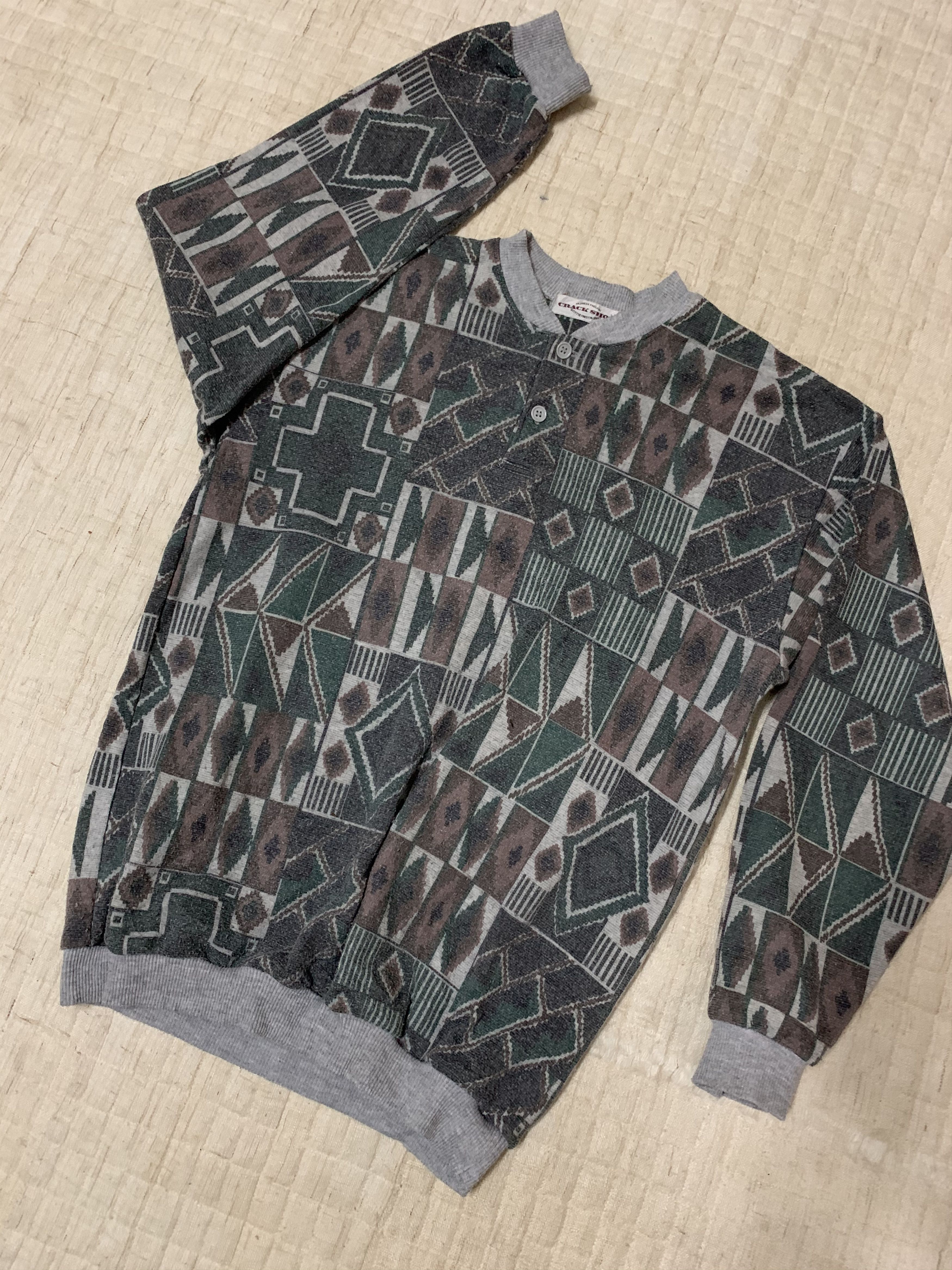 Japanese Brand Crack Shot Art Navajo Design Native Sweater Size US S / EU 44-46 / 1 - 2 Thumbnail