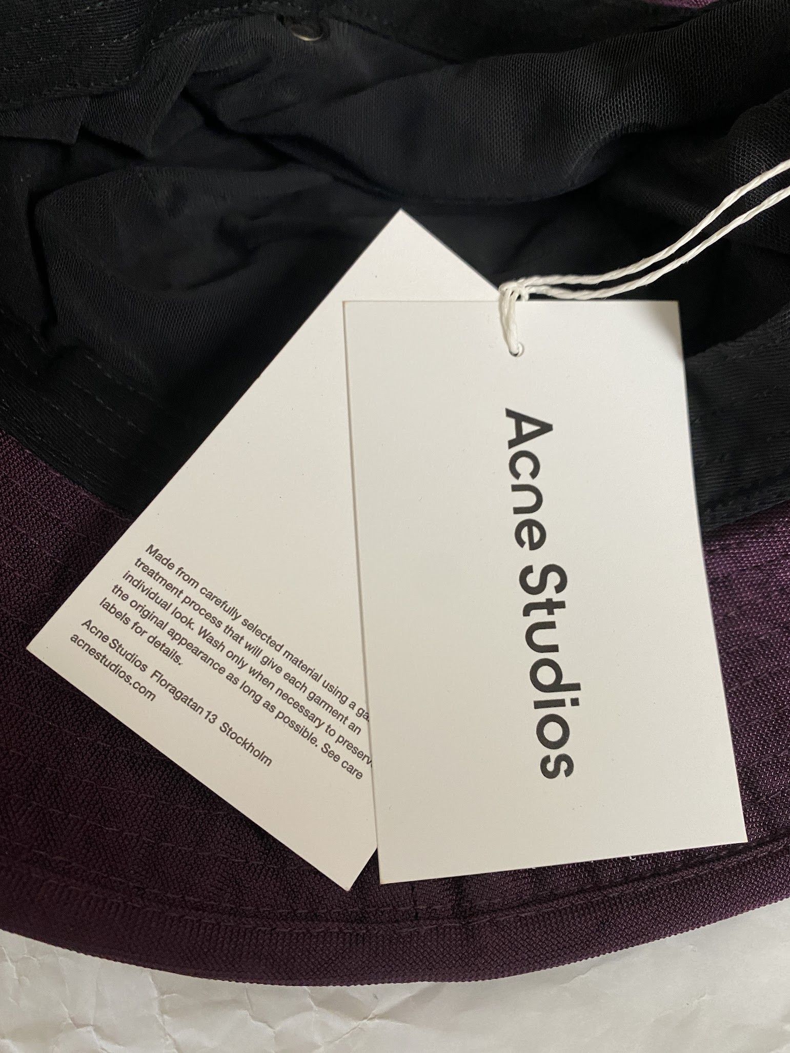 Acne Studios Acne Studios Nylon Bucket Hat Maroon Red Brimmo Size ONE SIZE - 4 Thumbnail