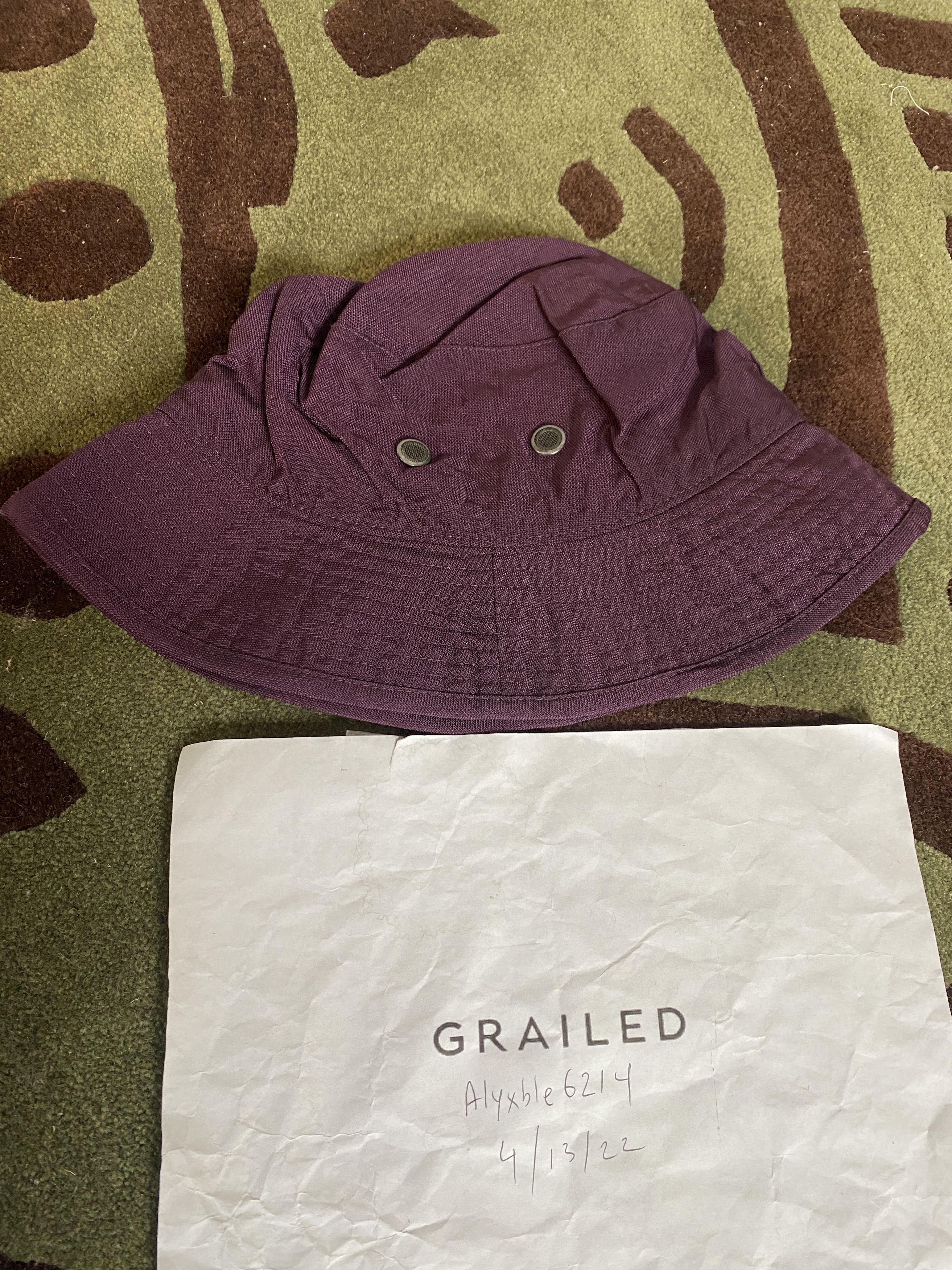 Acne Studios Acne Studios Nylon Bucket Hat Maroon Red Brimmo Size ONE SIZE - 2 Thumbnail