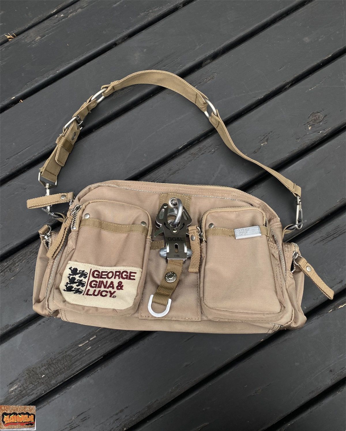Japanese Brand × Vintage George Gina & Lucy GGL bag Orange geisha