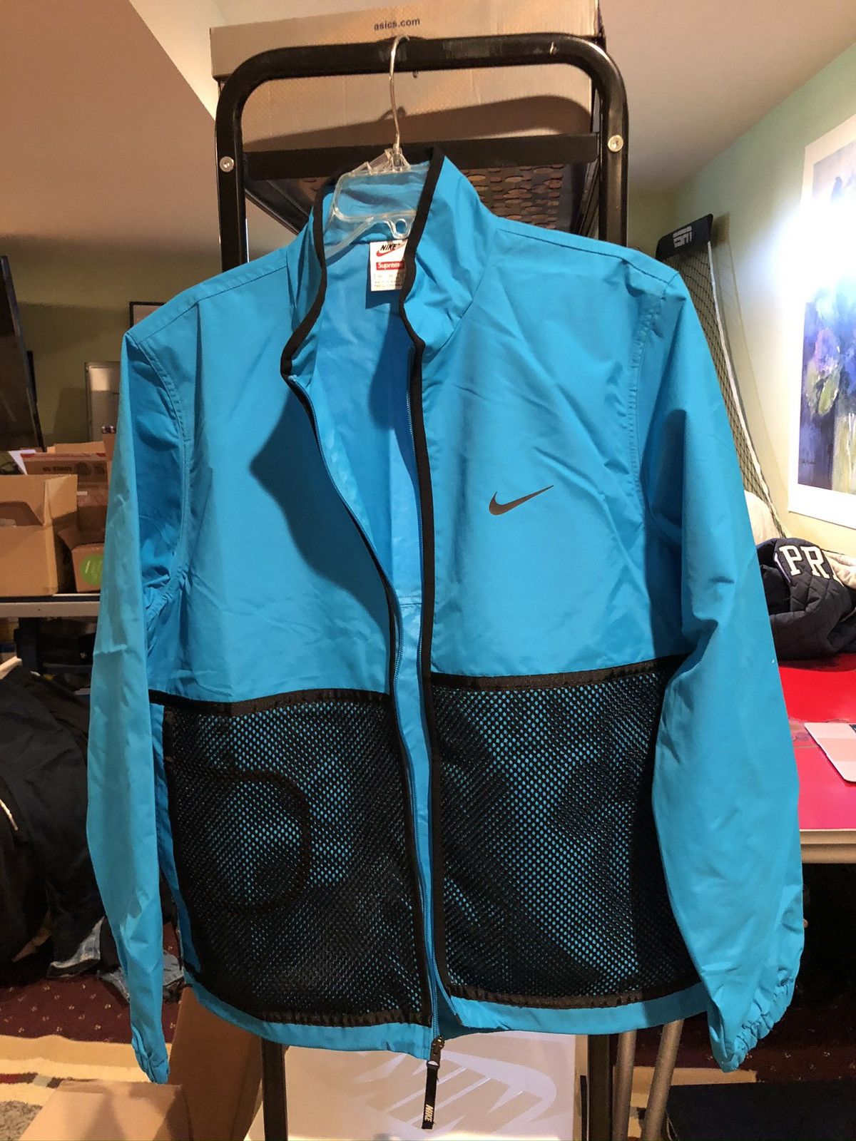 Supreme SUPREME NIKE TRAIL RUNNING JACKET BLUE FW17 MENS SIZE: L | Grailed