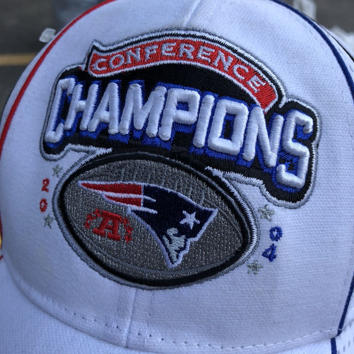 NFL × Reebok × Vintage New 2004 Patriots Hat AFC Champions vintage nfl ...