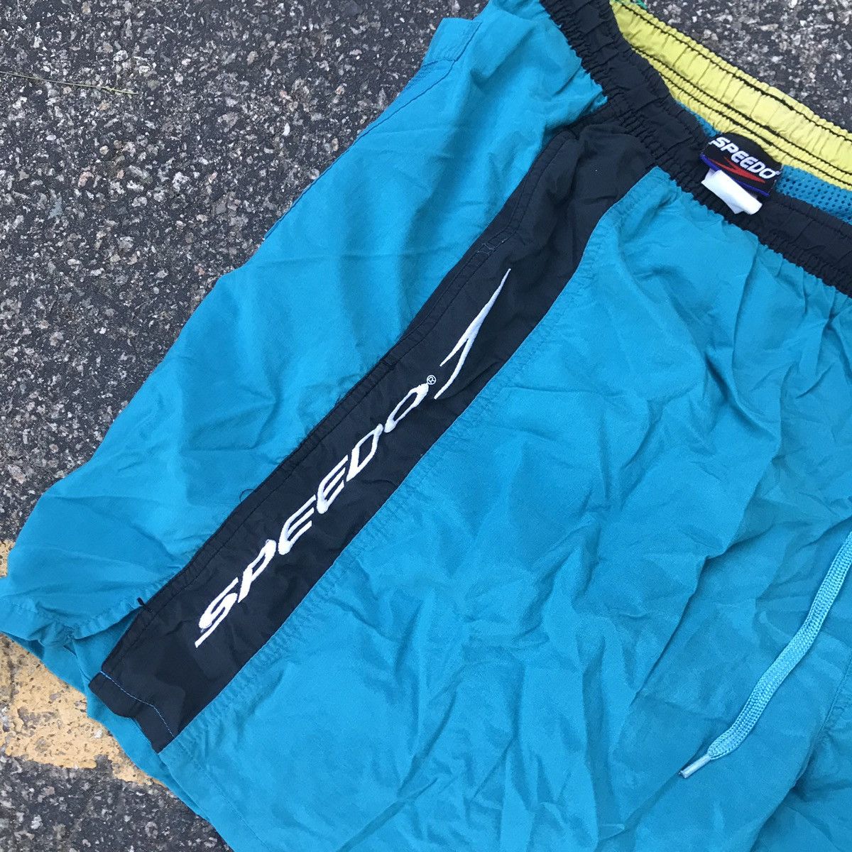 Speedo × Vintage 90s Vintage Speedo shorts swim trunks bathing suit swimming Size US 40 / EU 56 - 1 Thumbnail