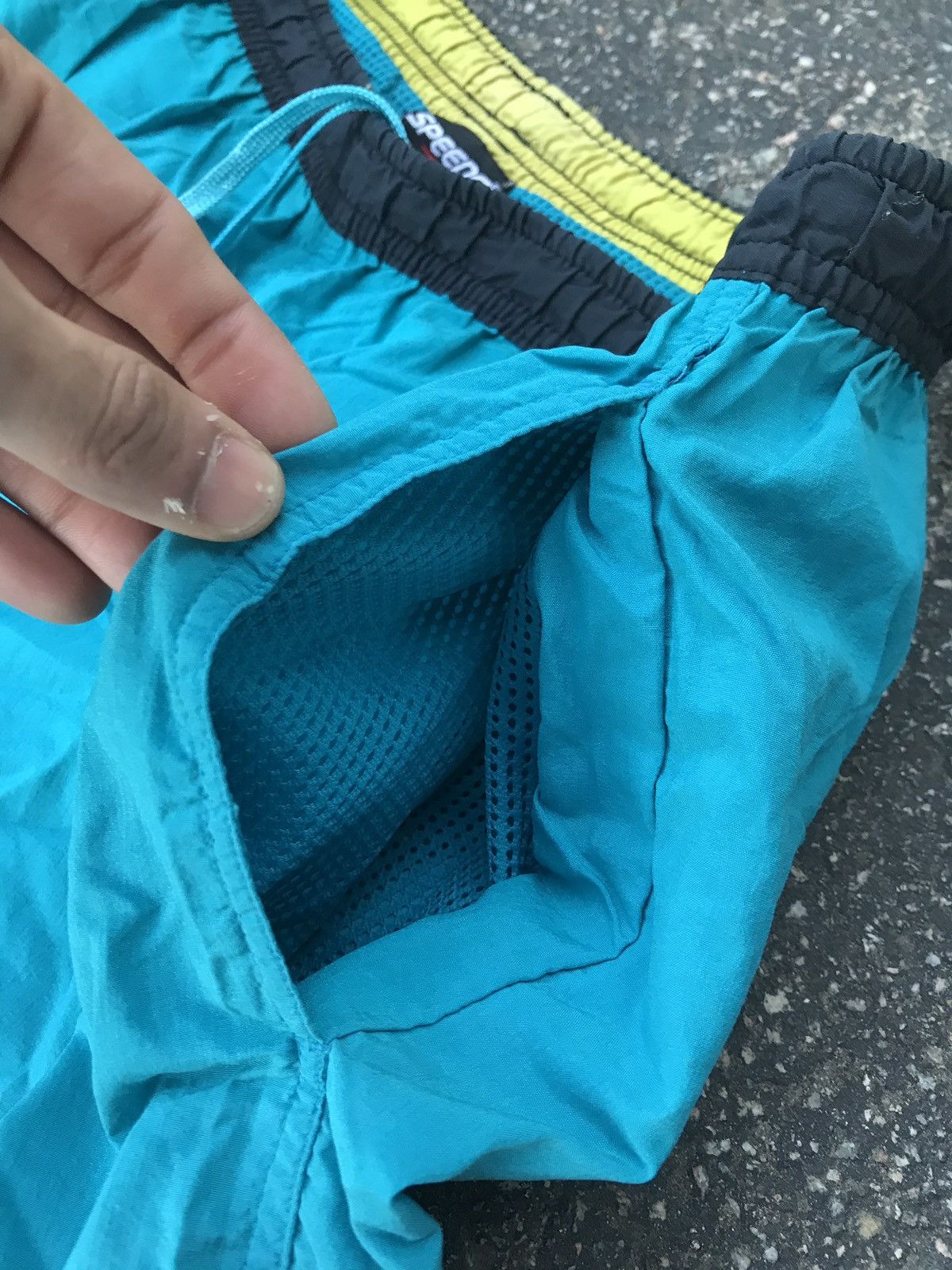 Speedo × Vintage 90s Vintage Speedo shorts swim trunks bathing suit swimming Size US 40 / EU 56 - 5 Thumbnail